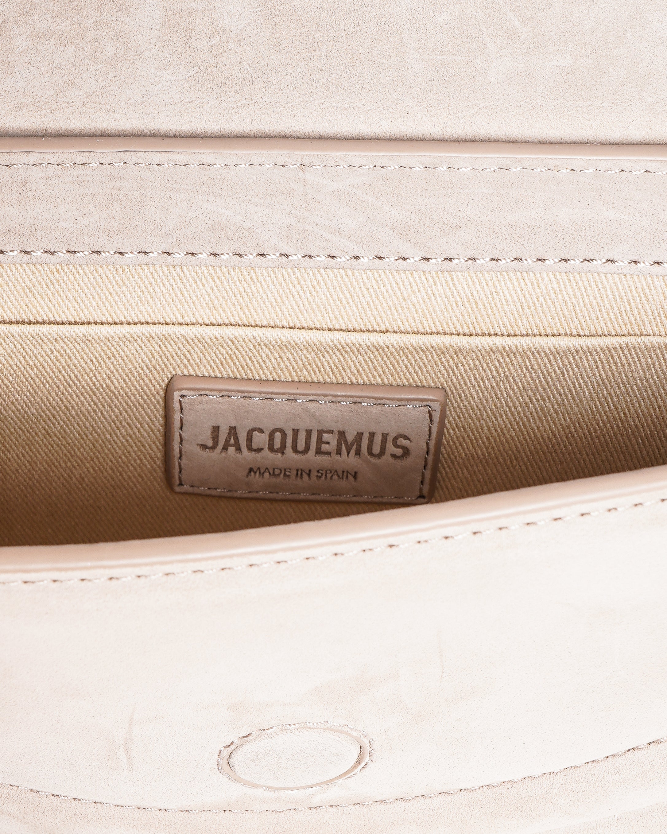 Jacquemus Le Sac Rond Leather Shoulder Bag In Suede