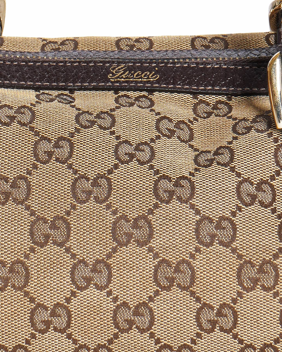 Gucci Abbey GG Canvas Tote Bag & Wallet Set