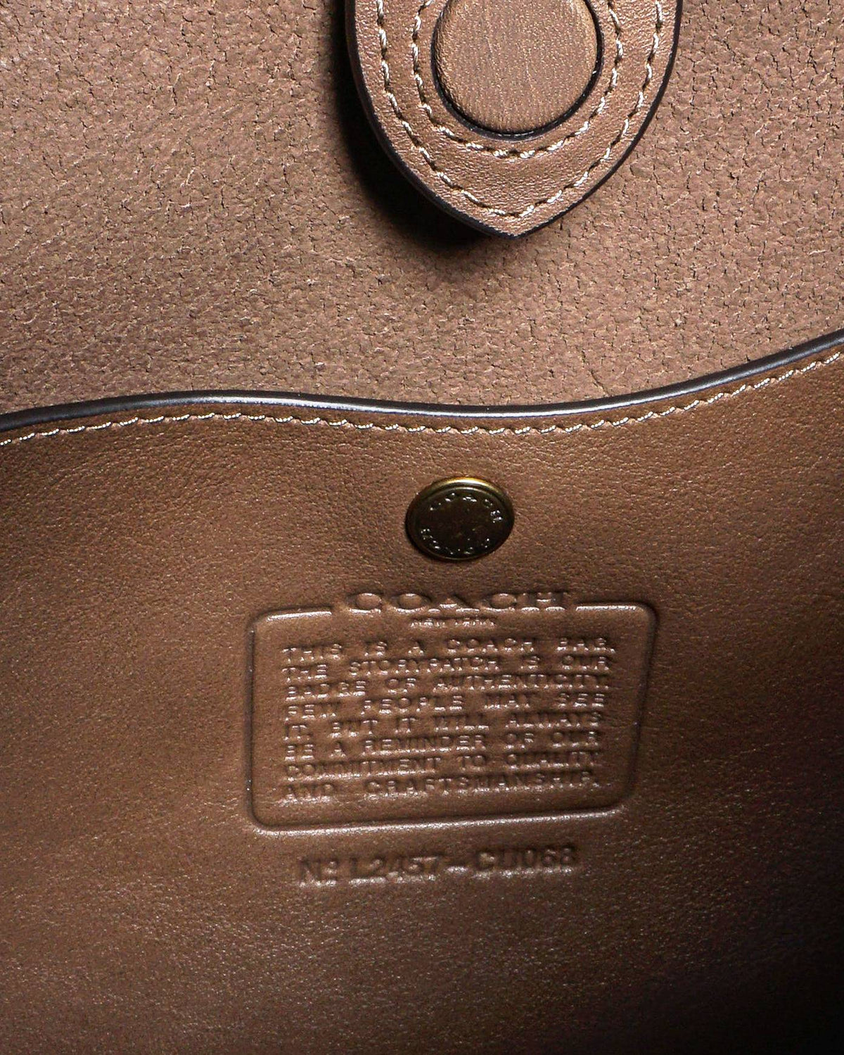 Coach Brooklyn Shoulder Bag 28 Brown Leather