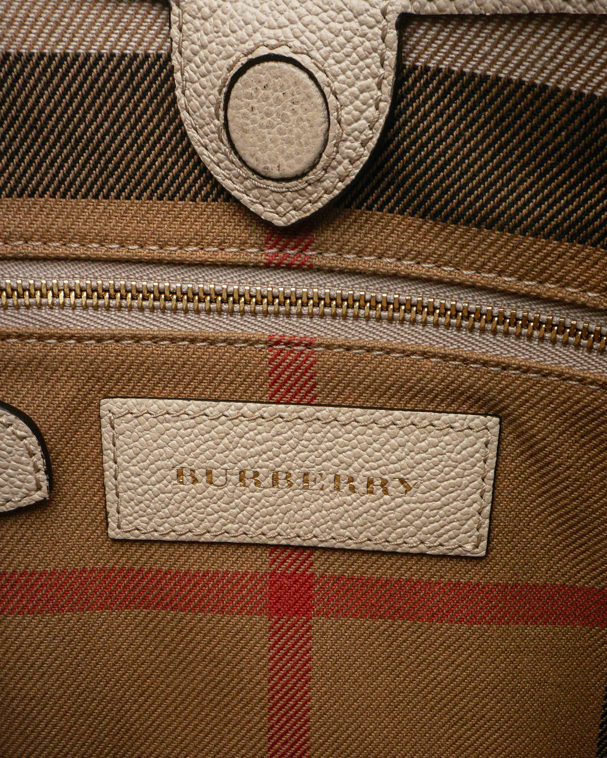 Burberry Elmstone Small Leather Hobo Bag