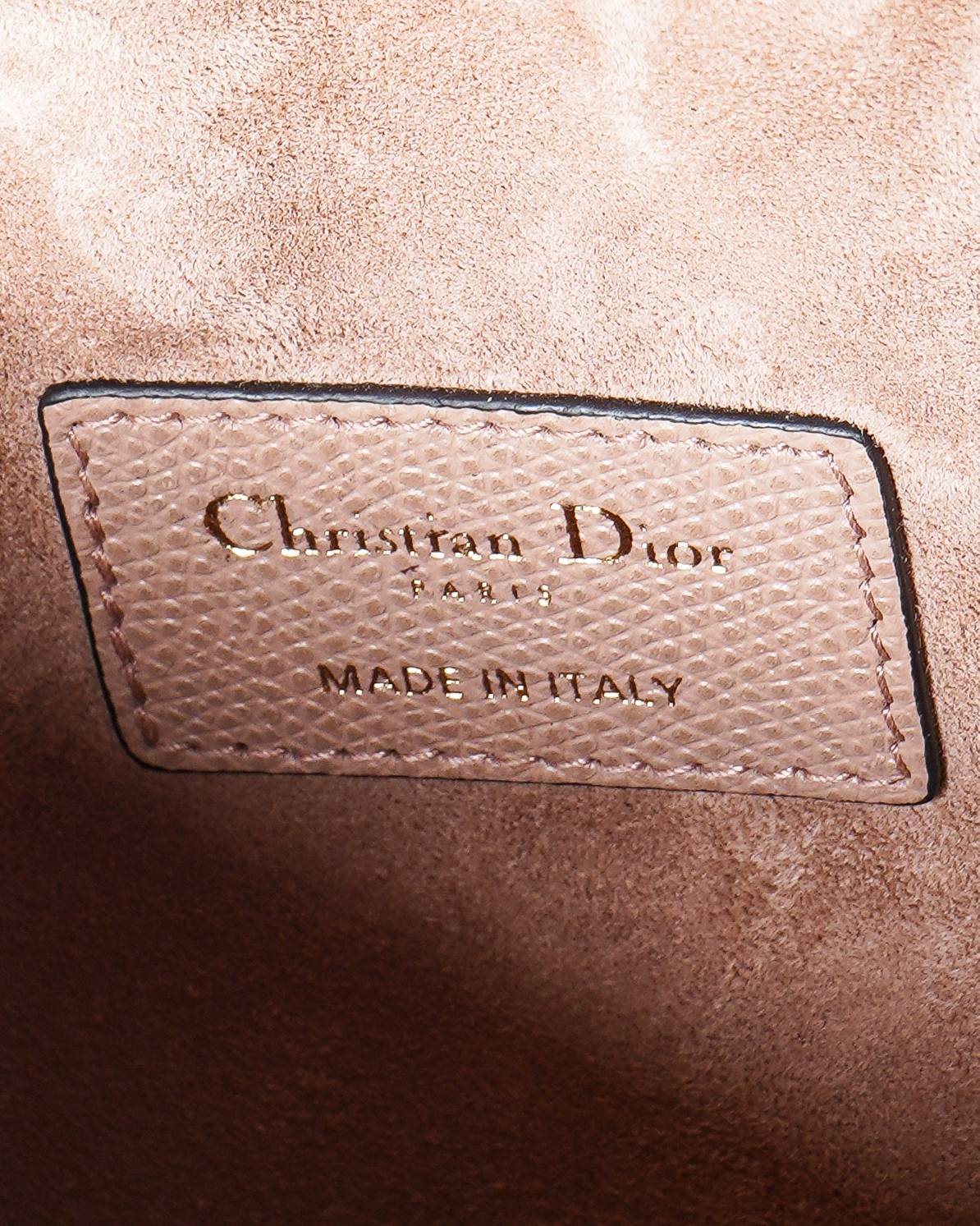 Dior Dusty Pink Leather Saddle Belt Bag