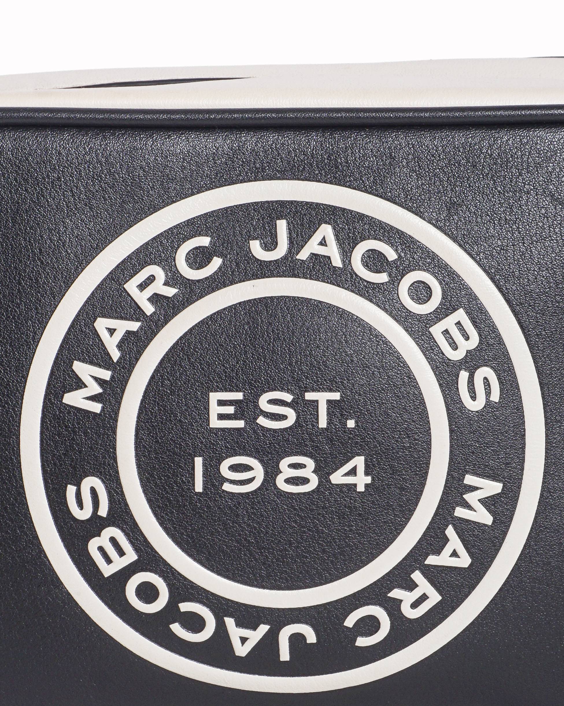 Marc Jacobs Black Flash Leather Graphic Camera Bag