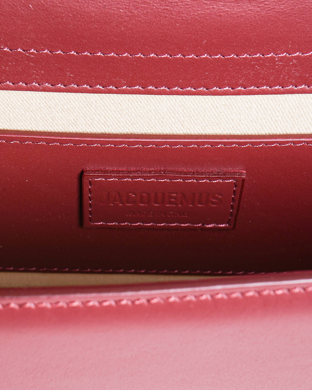 Jacquemus Le Grand Bambino Crossbody Bag In Maroon
