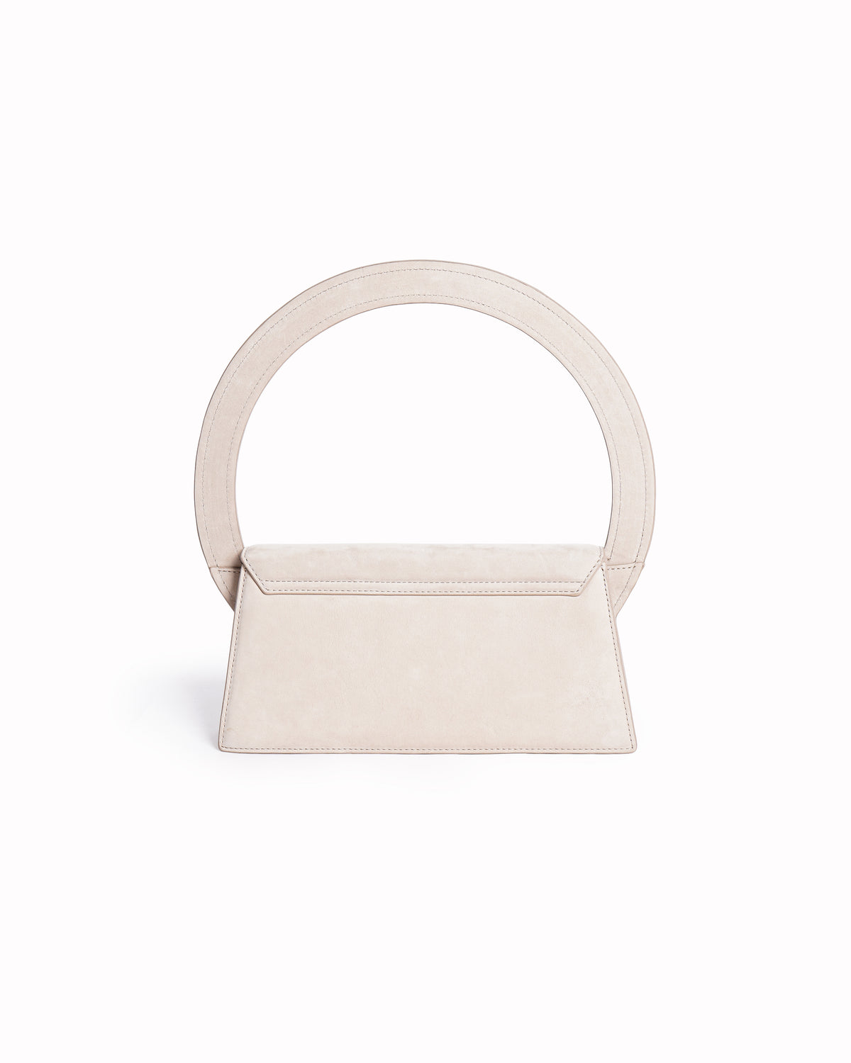 Jacquemus Le Sac Rond Leather Shoulder Bag In Suede