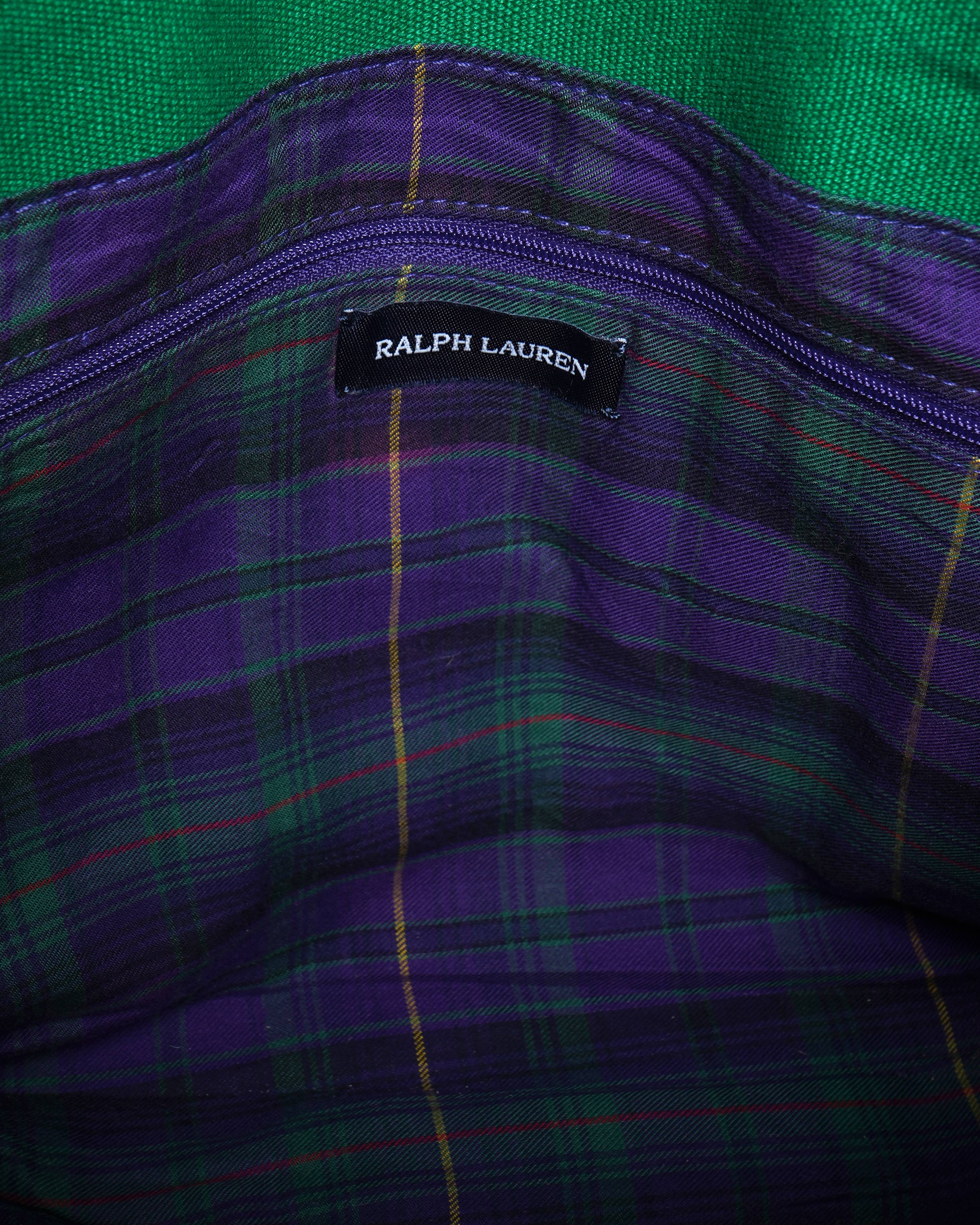 Vintage ralph lauren polo sport mini canvas tote