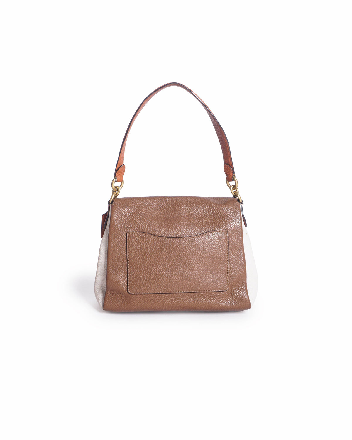 Coach Soft Tabby Colorblock Pebbled Leather Shoulder Bag