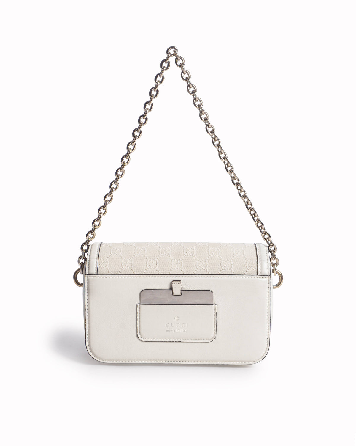 Gucci Ivory GG Canvas GG Marmont Shoulder Bag