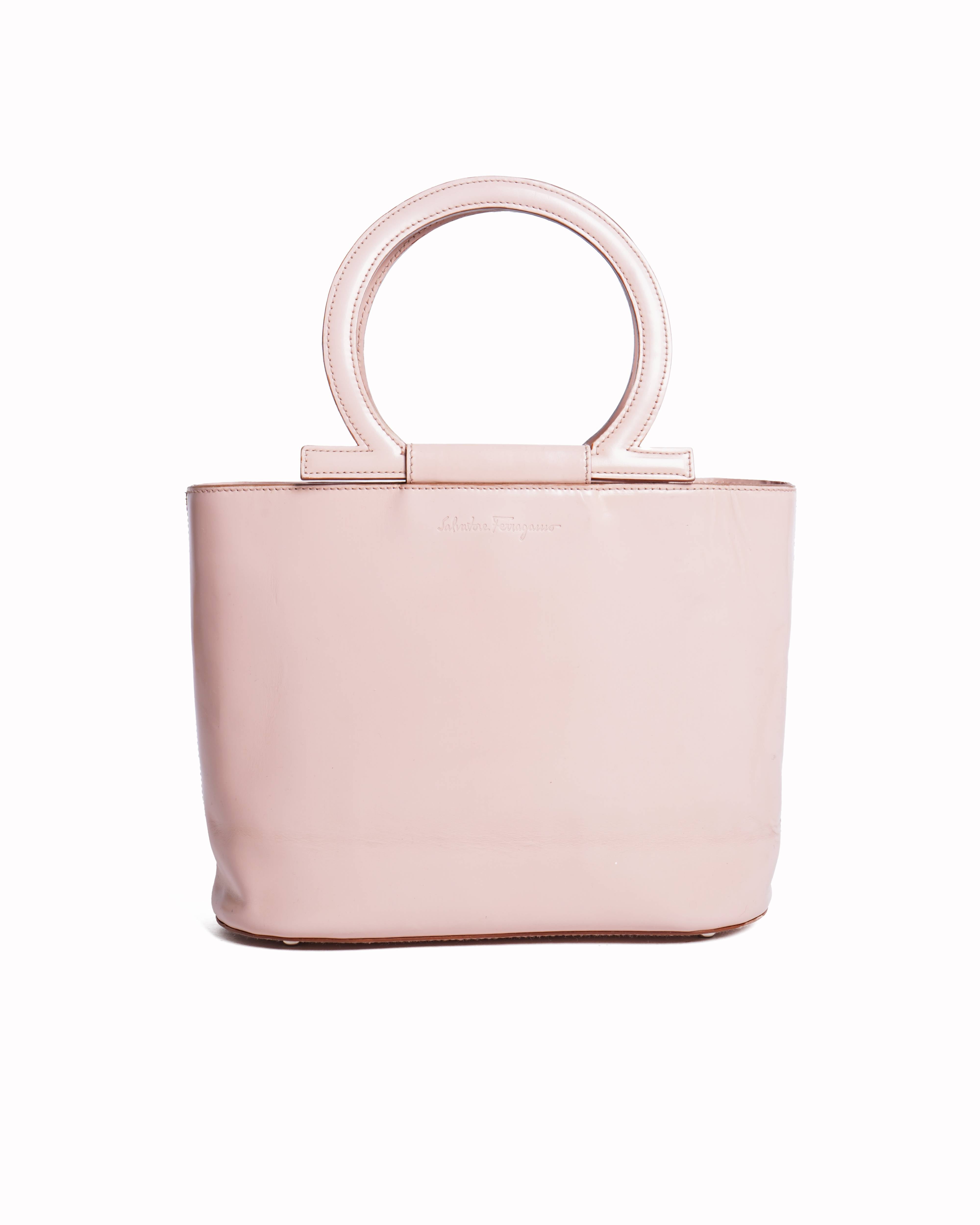 Salvatore Ferragamo gancini mini handbag in ballet pink