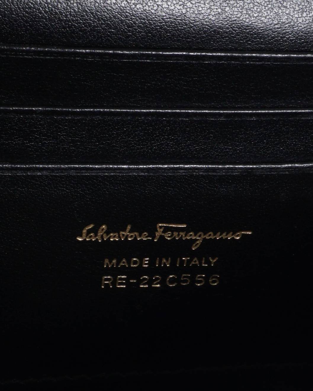 Salvatore Ferragamo Vara Bow Metallic Gold Crossbody Bag