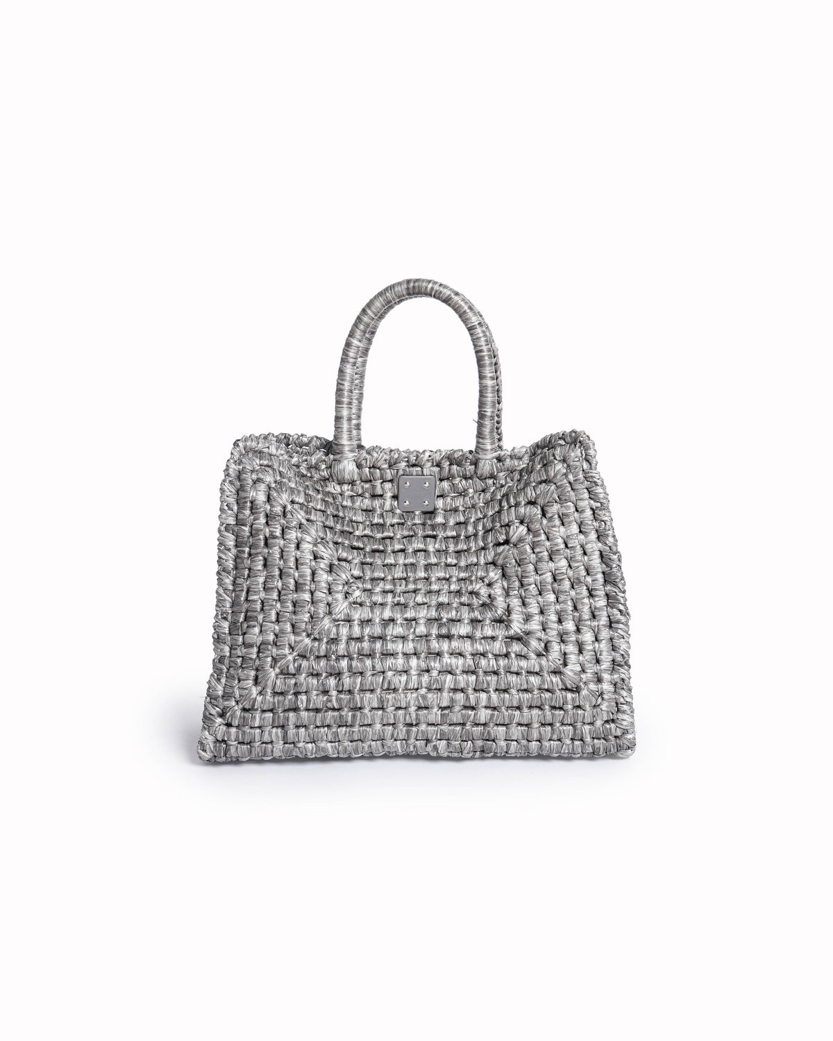 Salvatore Ferragamo Ferragamo Studio Box Woven Raffia Tote Bag