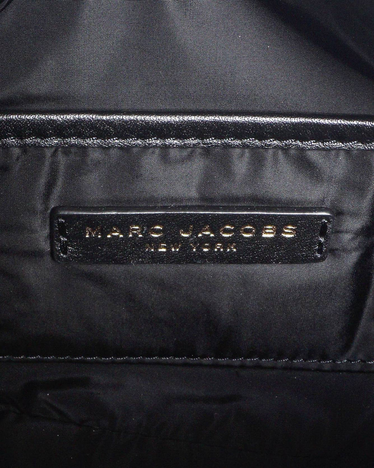 Marc Jacobs Black Flash Leather Graphic Camera Bag