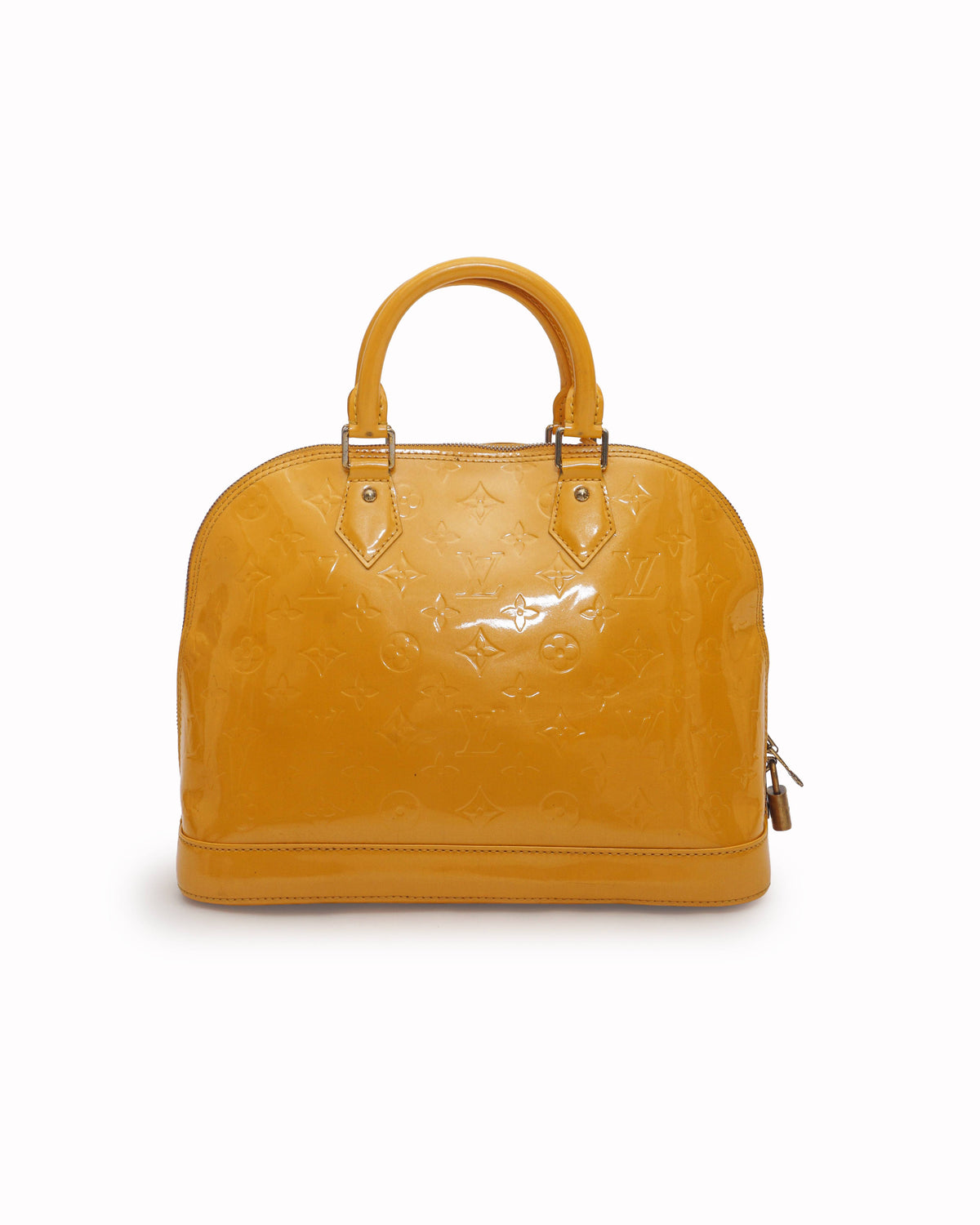 Louis Vuitton Yellow Monogram Vernis Alma PM Bag
