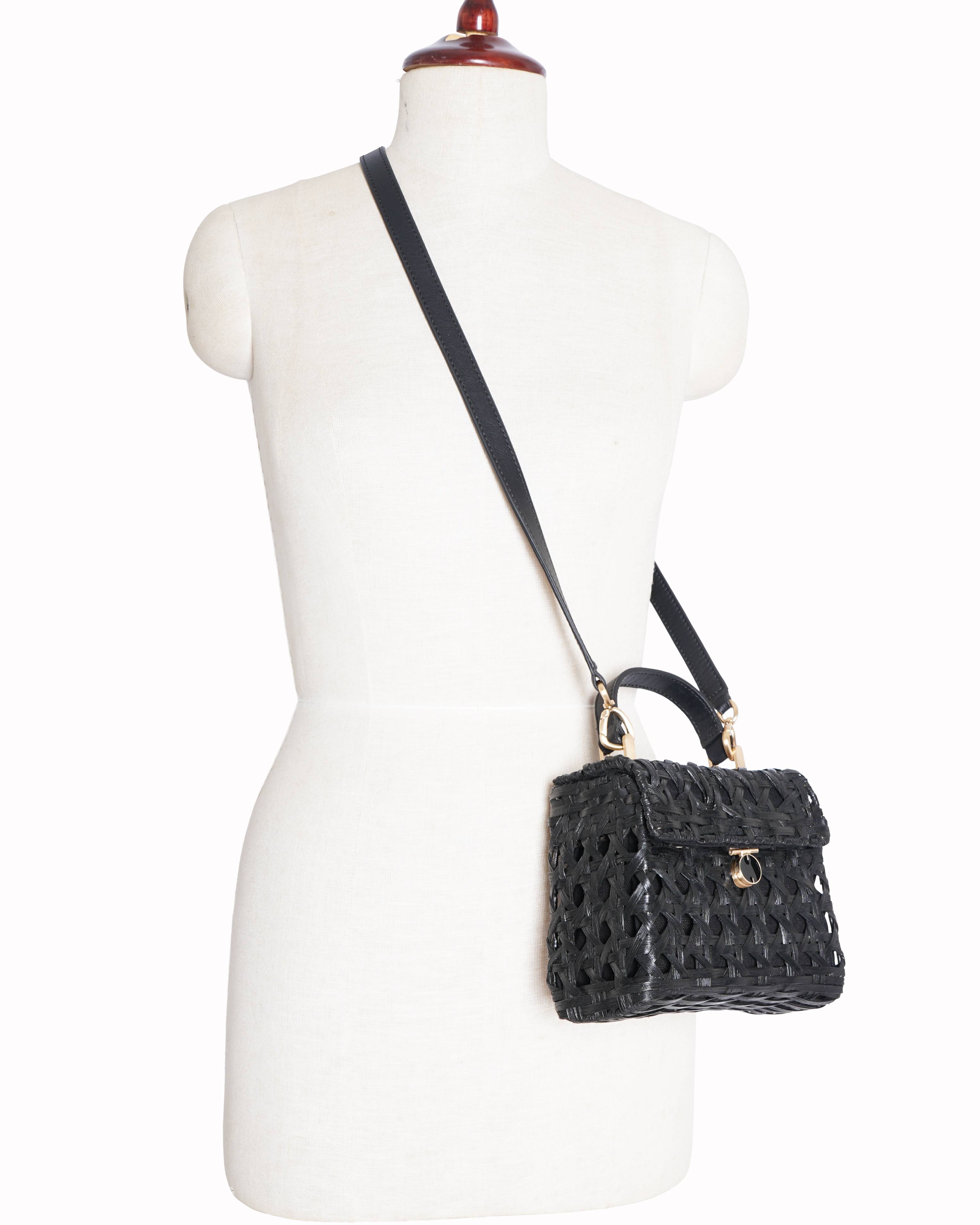 Cult Gaia Black 
Sybil Crossbody Bag