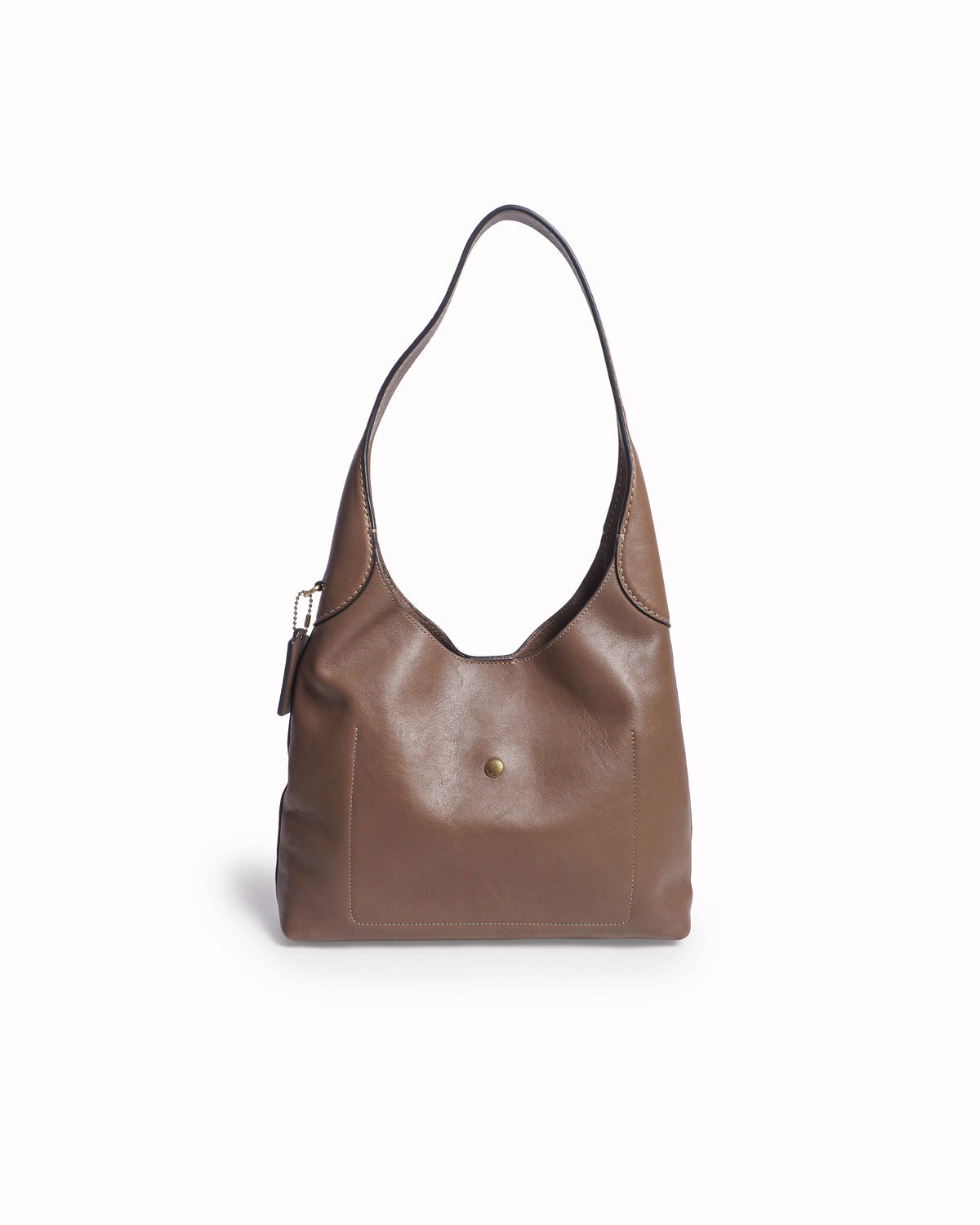 Coach Brooklyn Shoulder Bag 28 Brown Leather