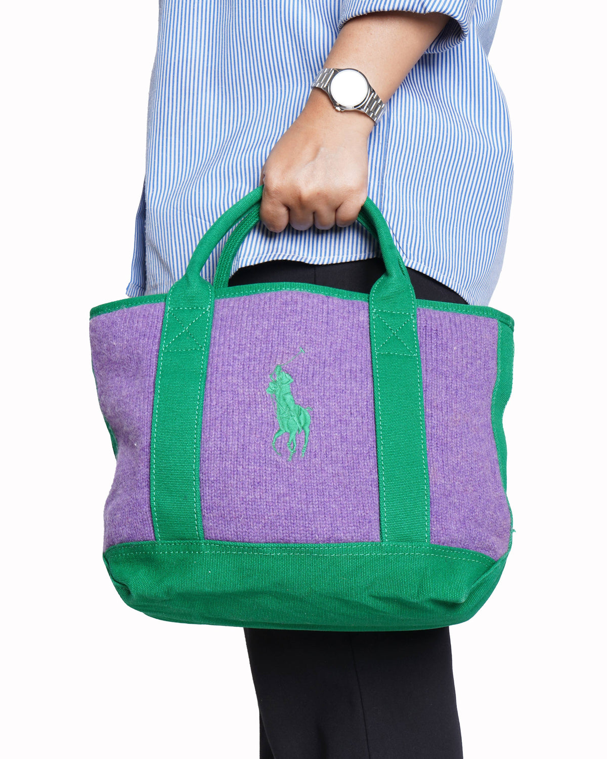 Vintage ralph lauren polo sport mini canvas tote