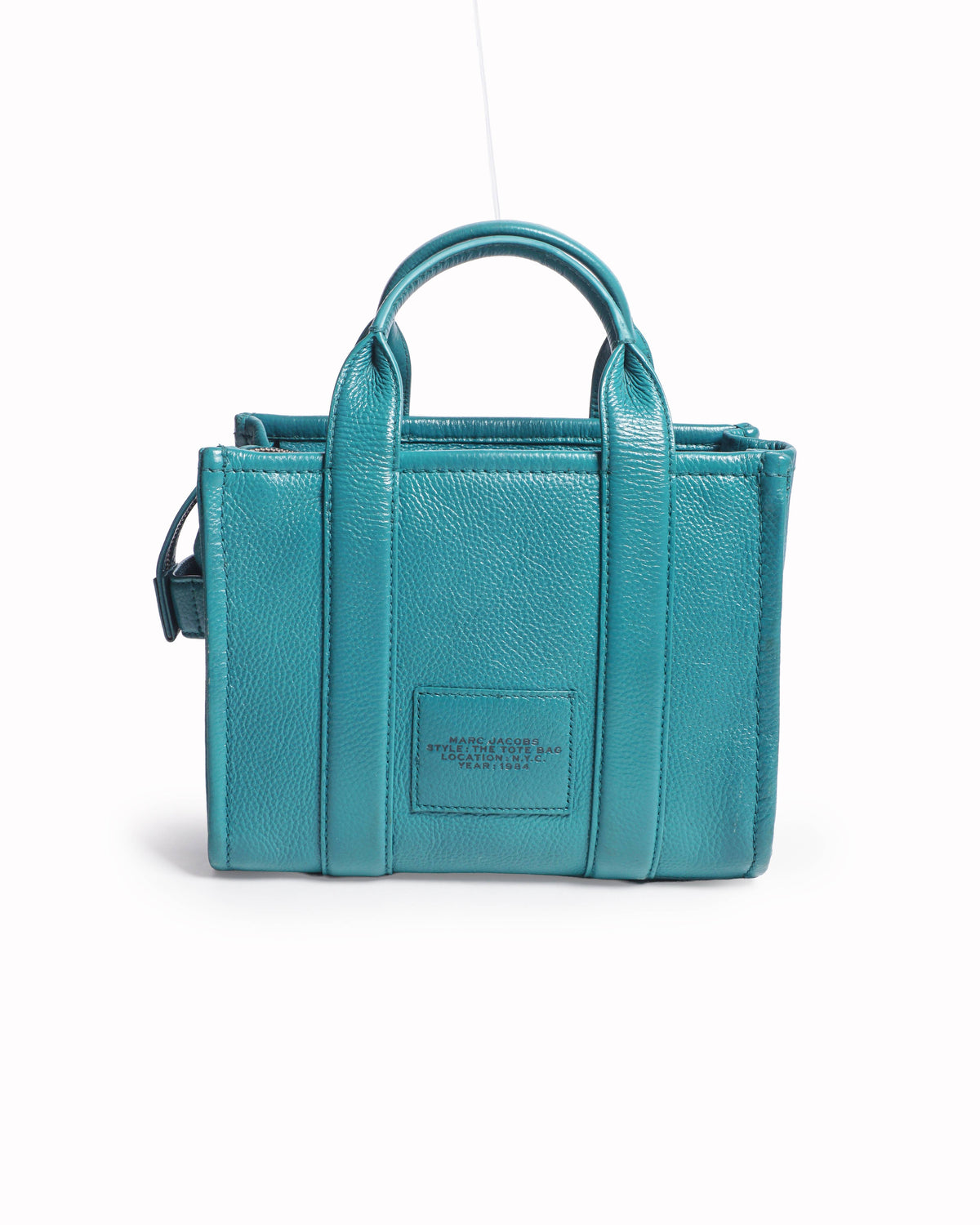 Marc Jacobs Teal Green Leather Tote Bag