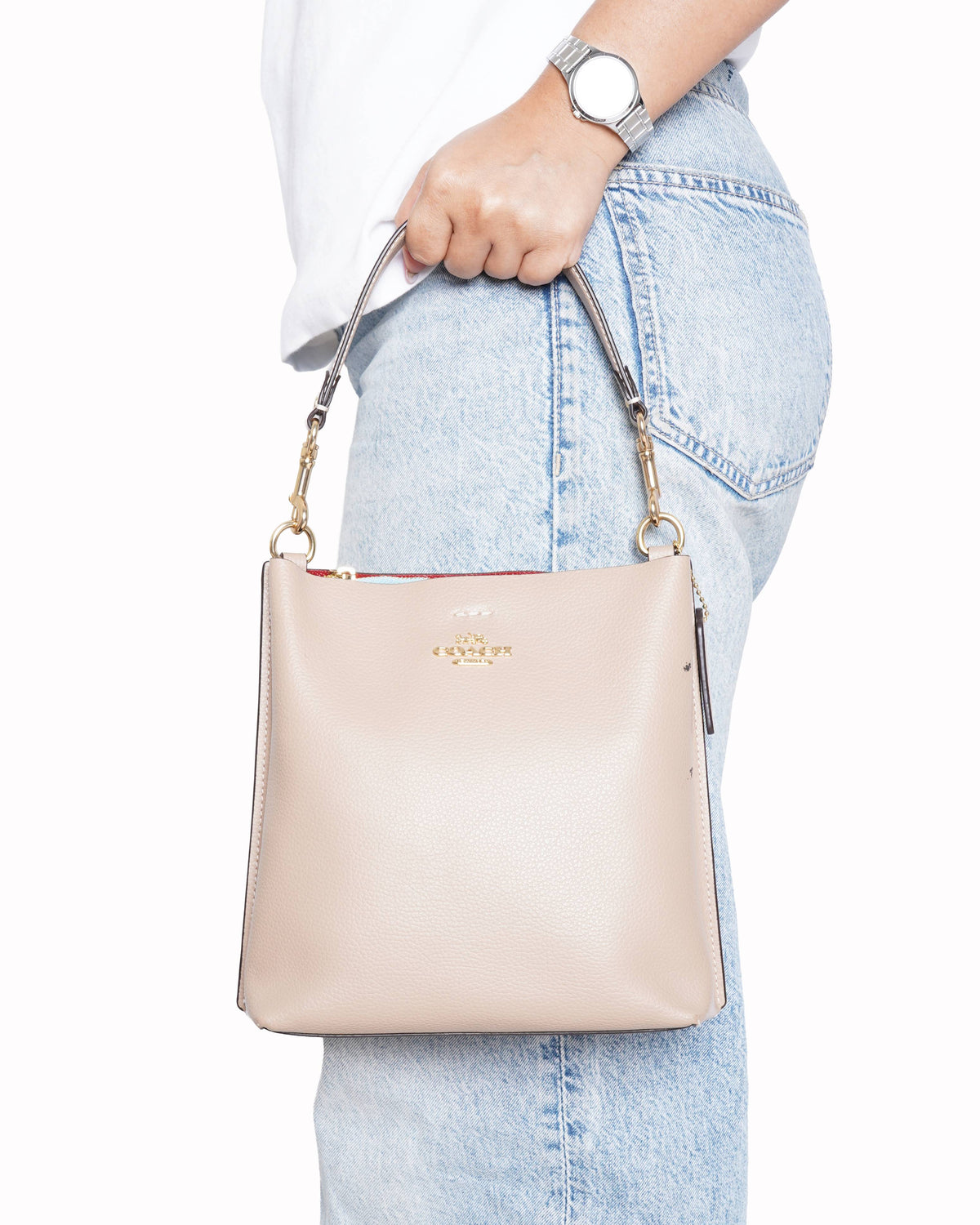Coach beige bucket Shoulder bag