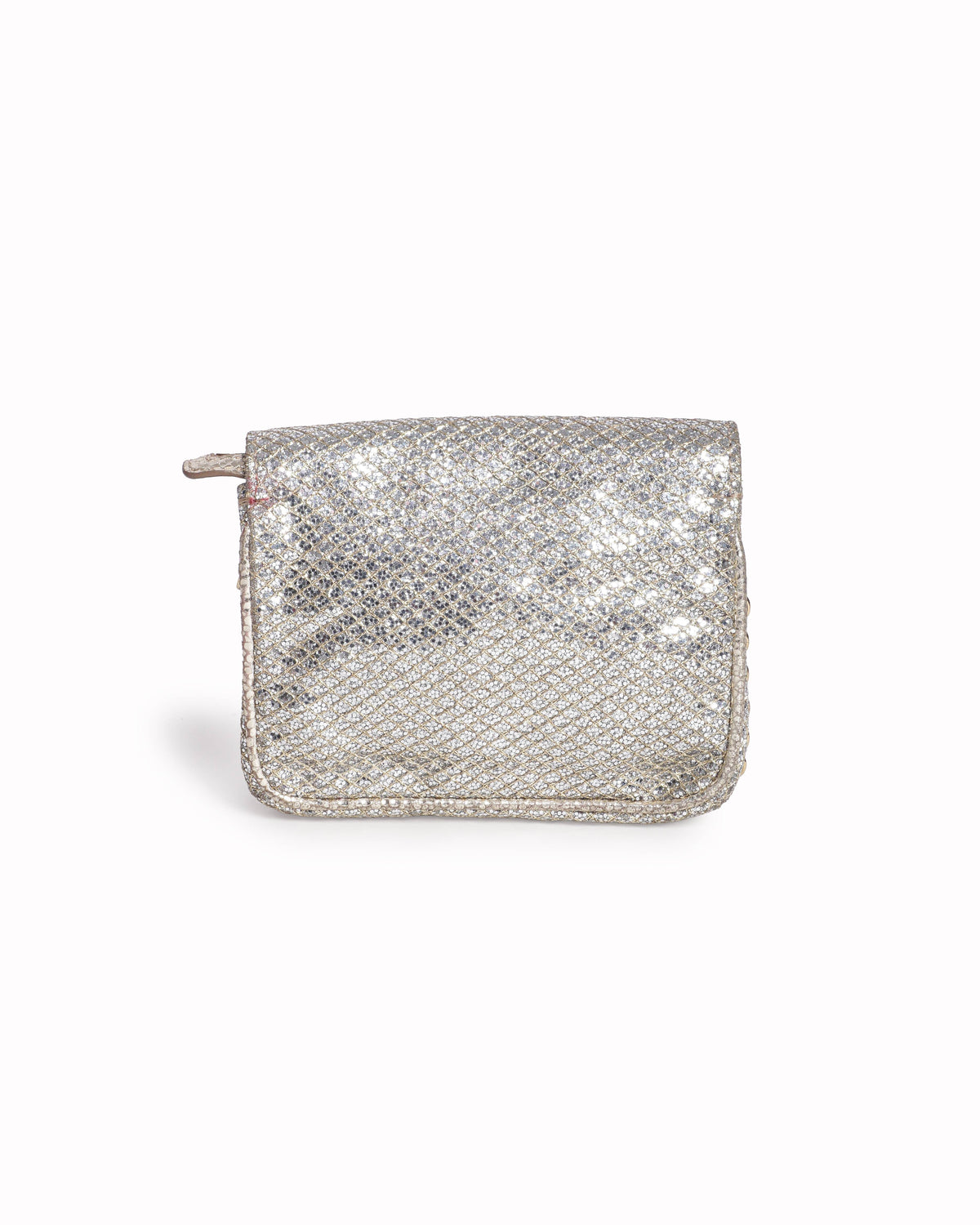 Jimmy Choo Gold & Silver Glitter Mini Rebel Crossbody Bag