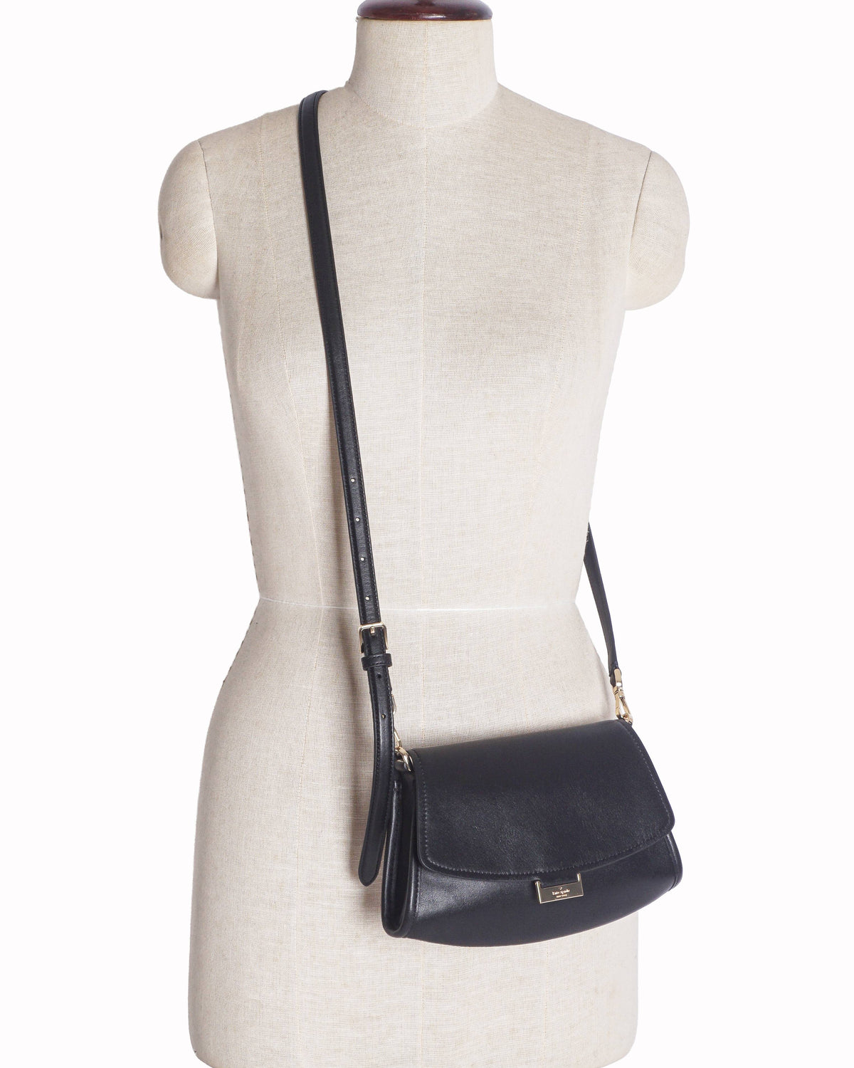 Kate Spade Black Leather Ali Mini Crossbody Bag