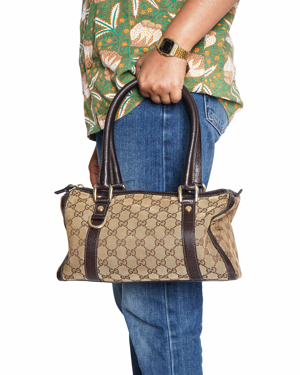 Gucci Abbey GG Canvas Tote Bag & Wallet Set