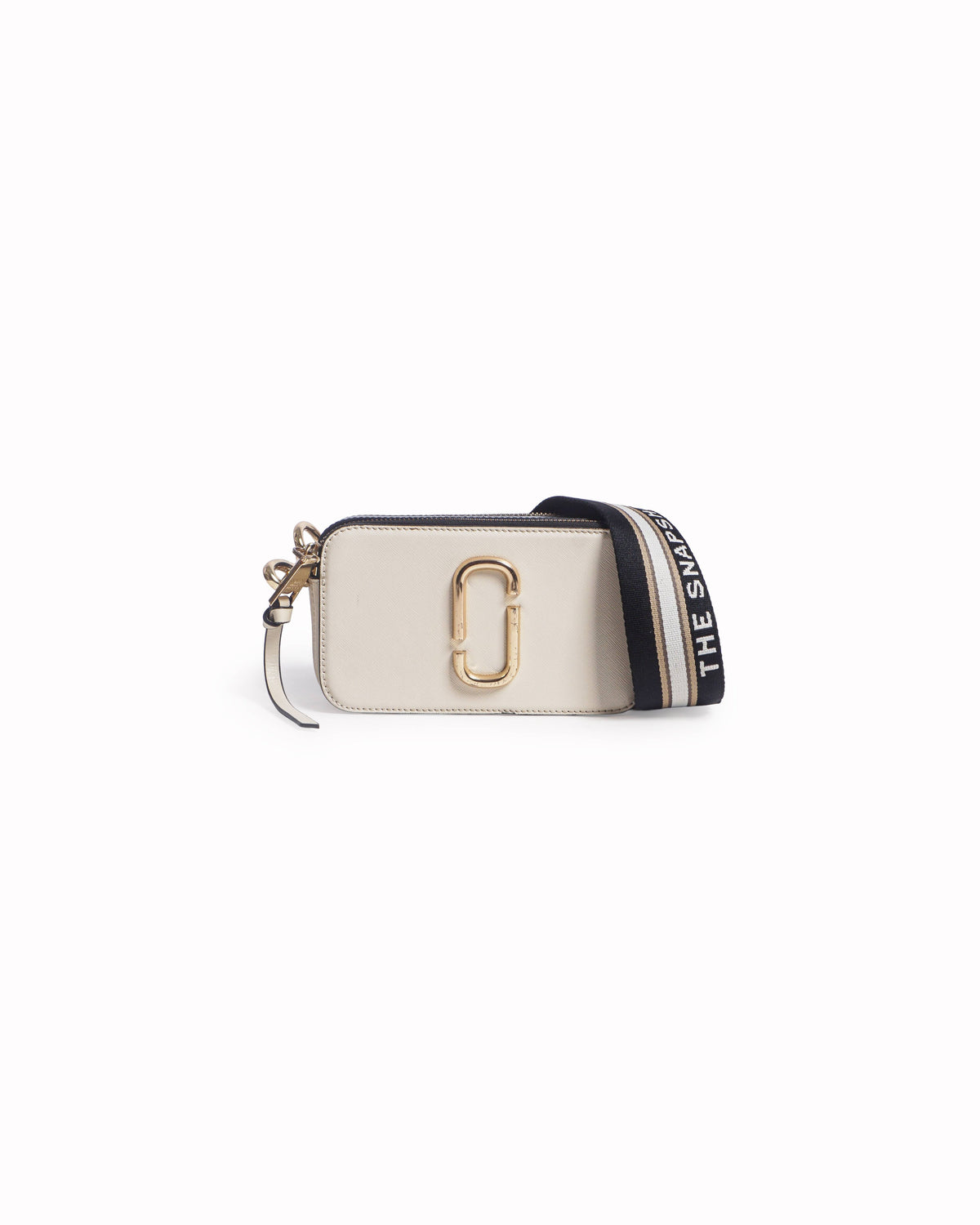 Marc Jacobs Cream & Black Saffiano Leather Snapshot Bag