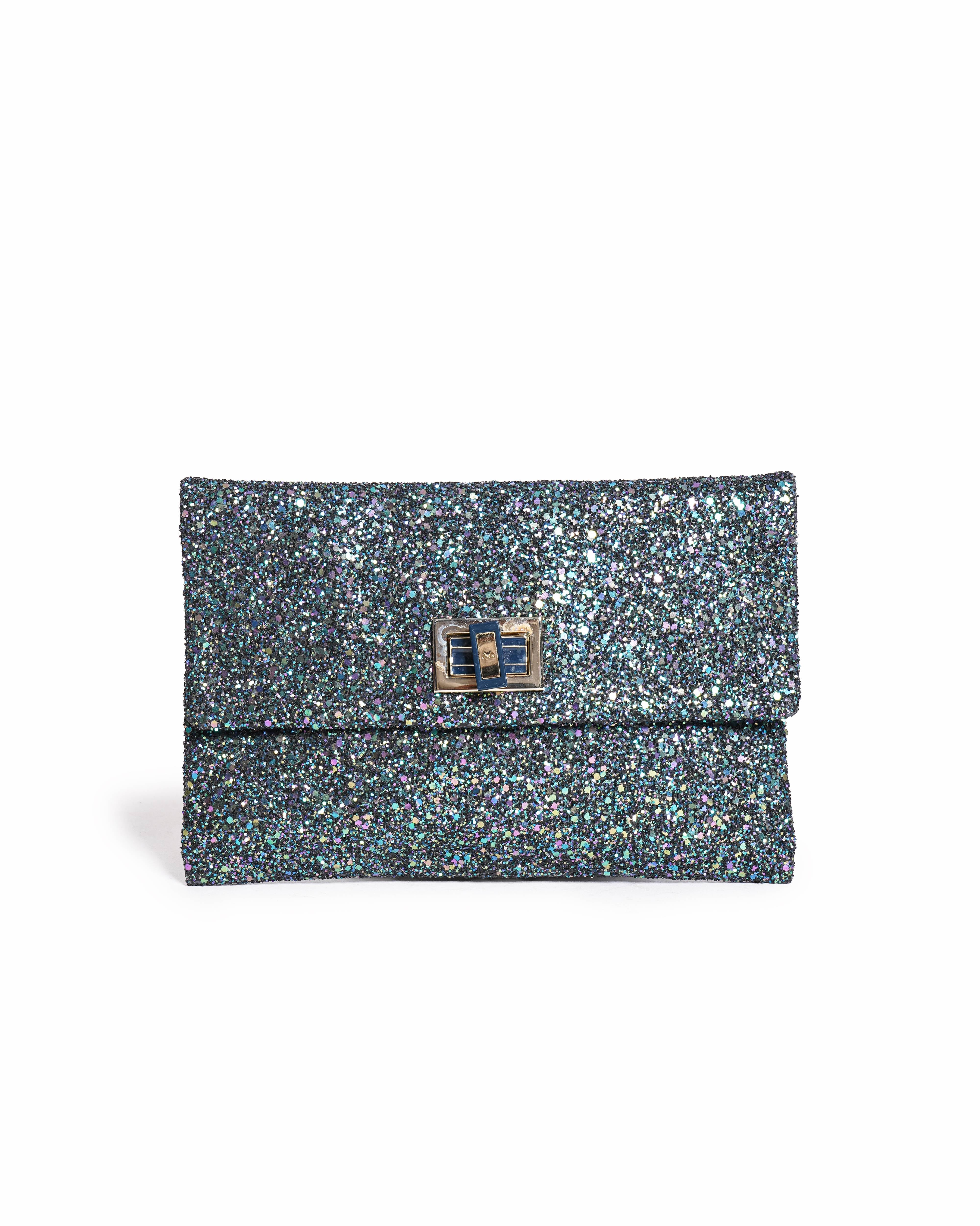 Anya Hindmarch Glitter Twist Lock Valorie Clutch