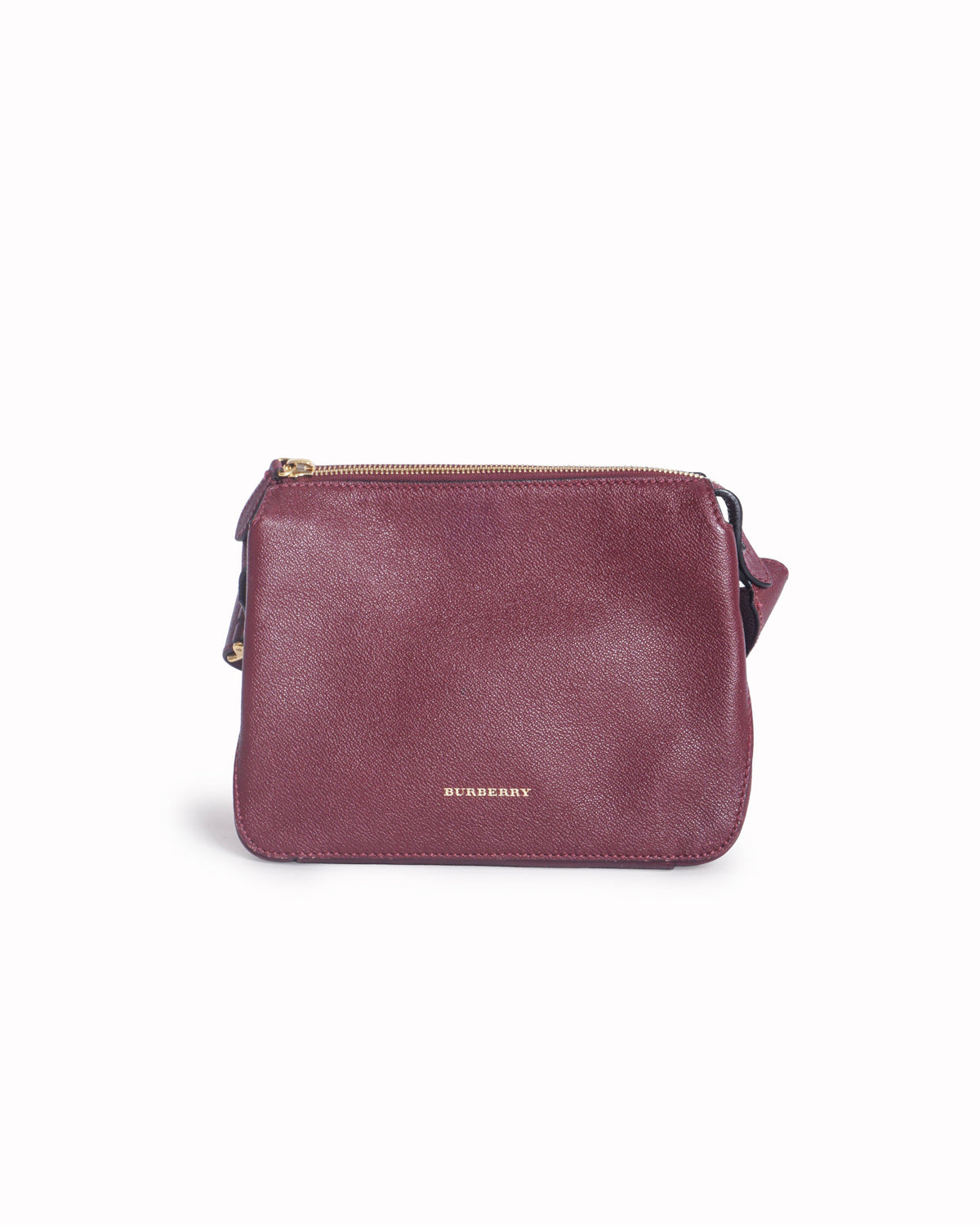 Burberry Helmsley Burgundy Leather Crossbody Bag