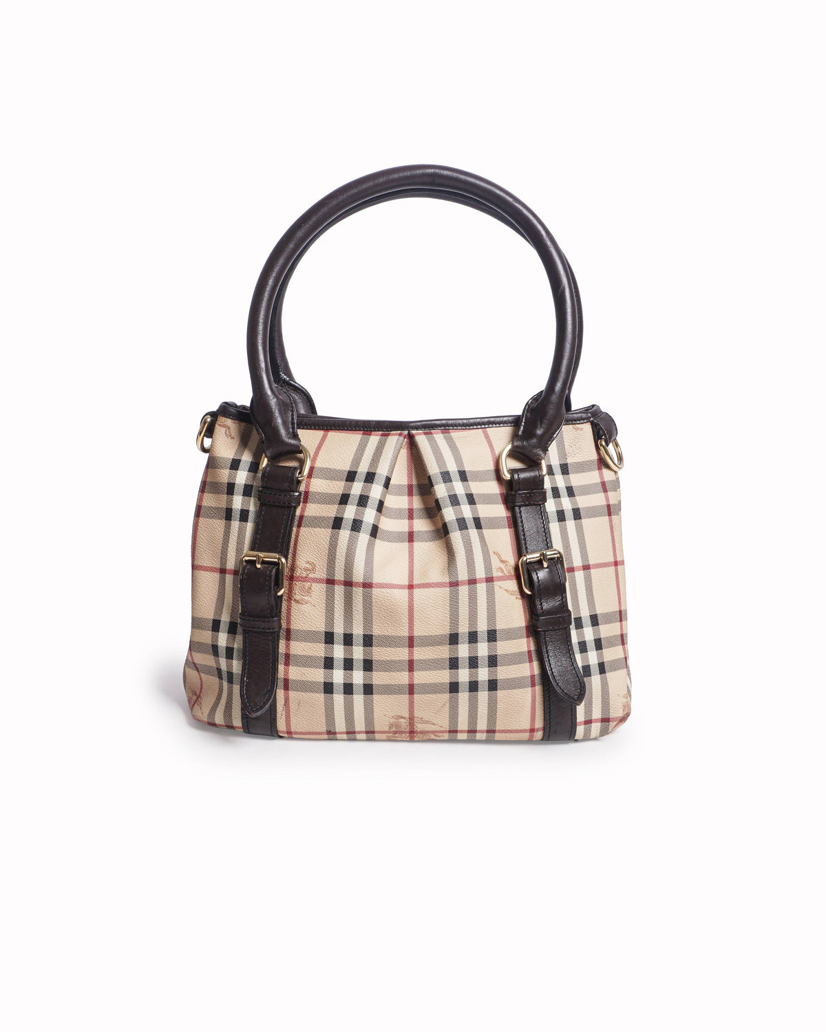 Burberry Haymarket Check Coated Canvas Northfield Bag