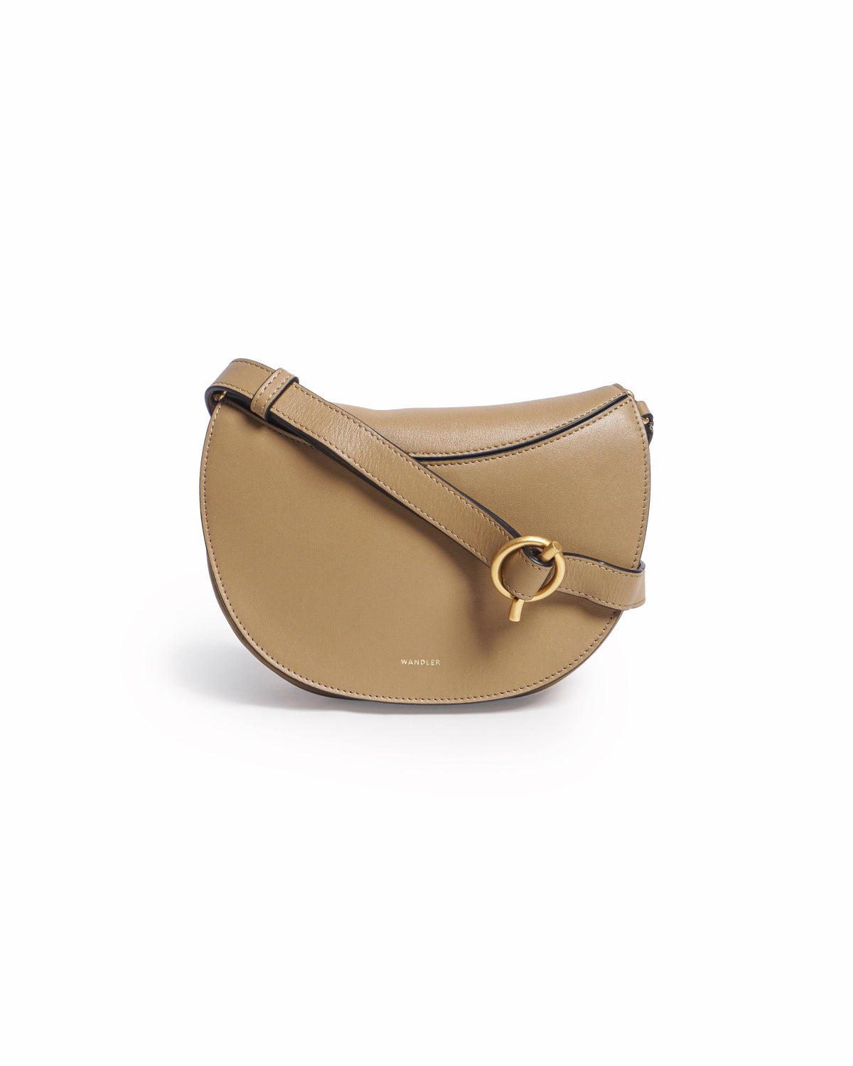 Wandler Kate Gingerbread Leather Crossbody Bag