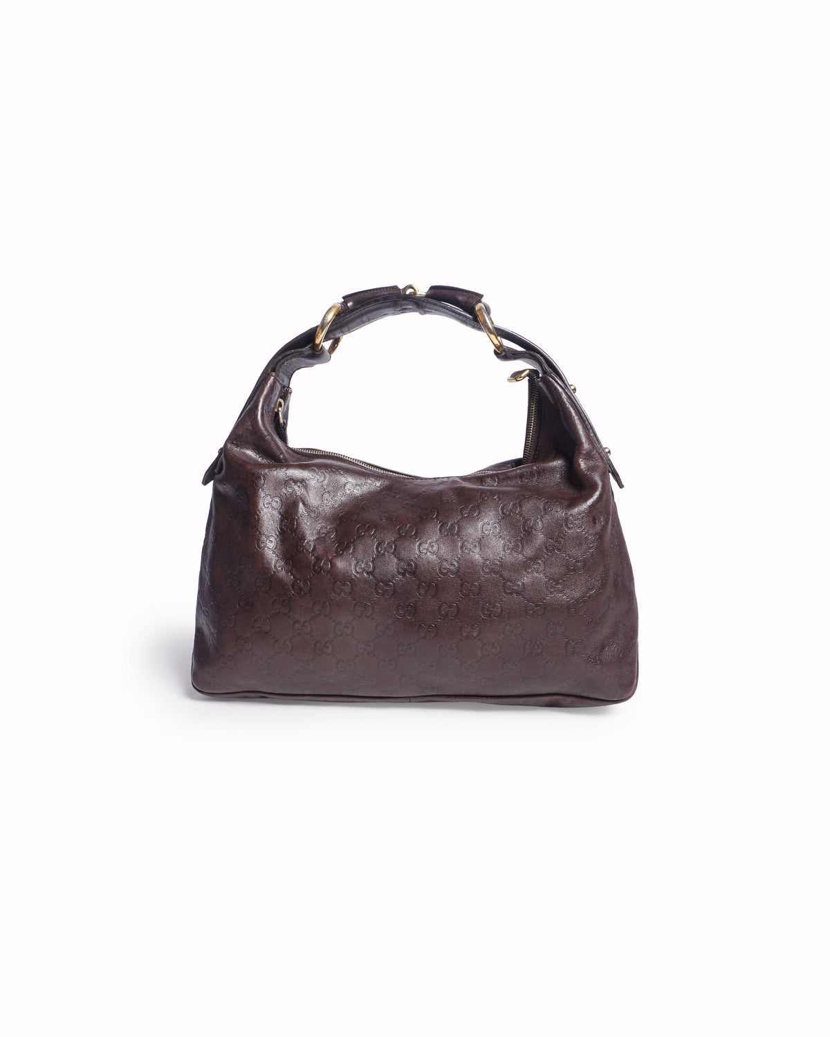 Gucci Signoria Metallic Guccissima Leather Hobo Bag