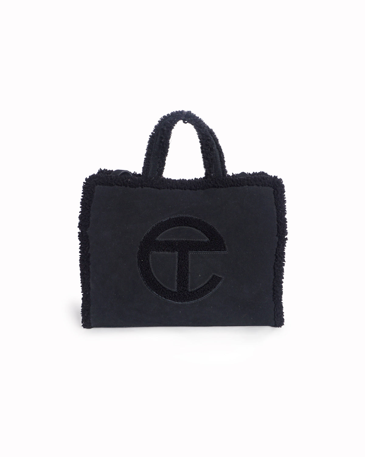 UGG x TELFAR Shearling Black Shopper Tote