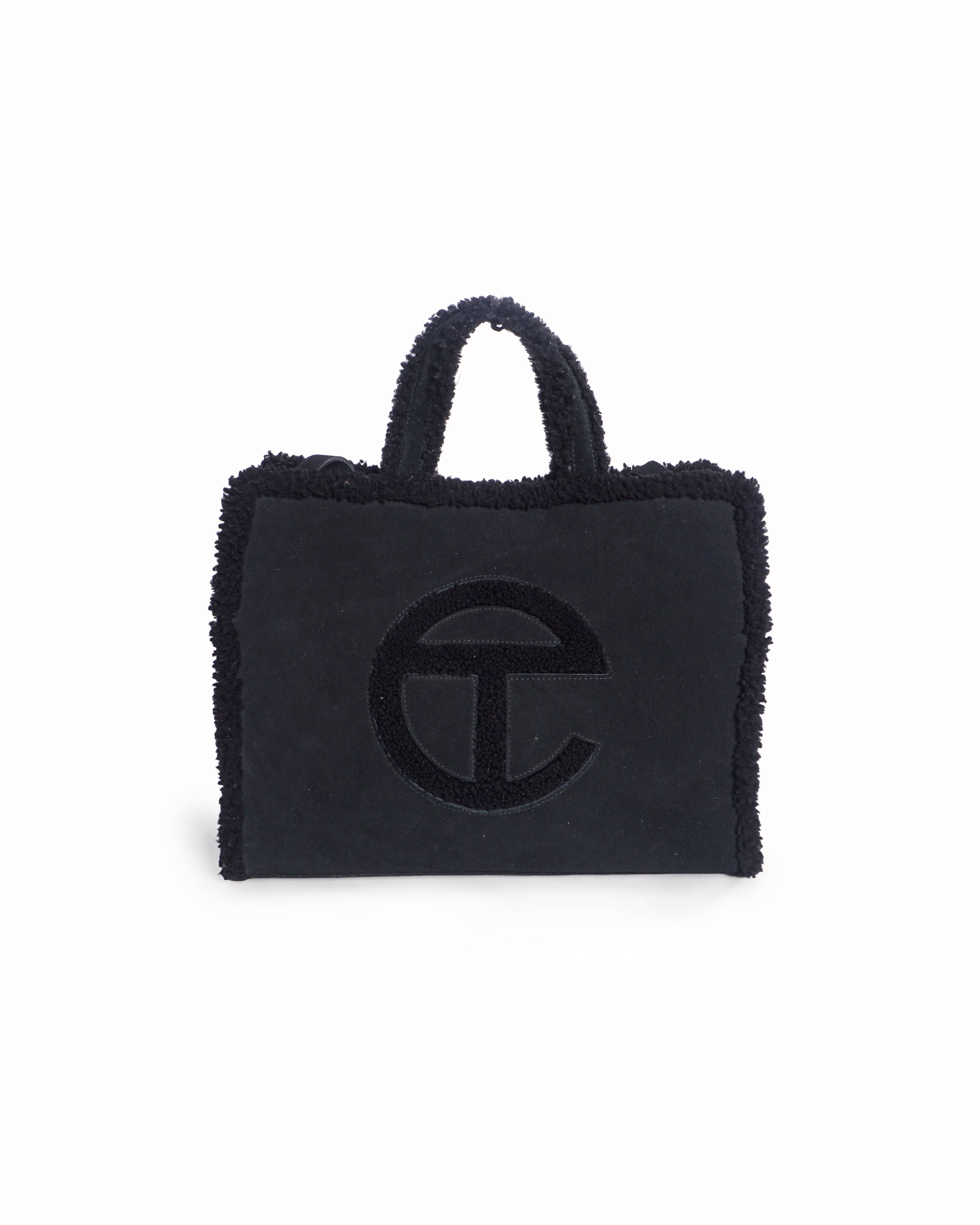 UGG x TELFAR Shearling Black Shopper Tote