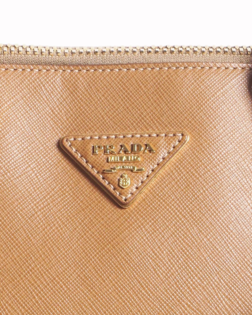 Prada Galleria Saffiano Leather Tote Bag in Brown