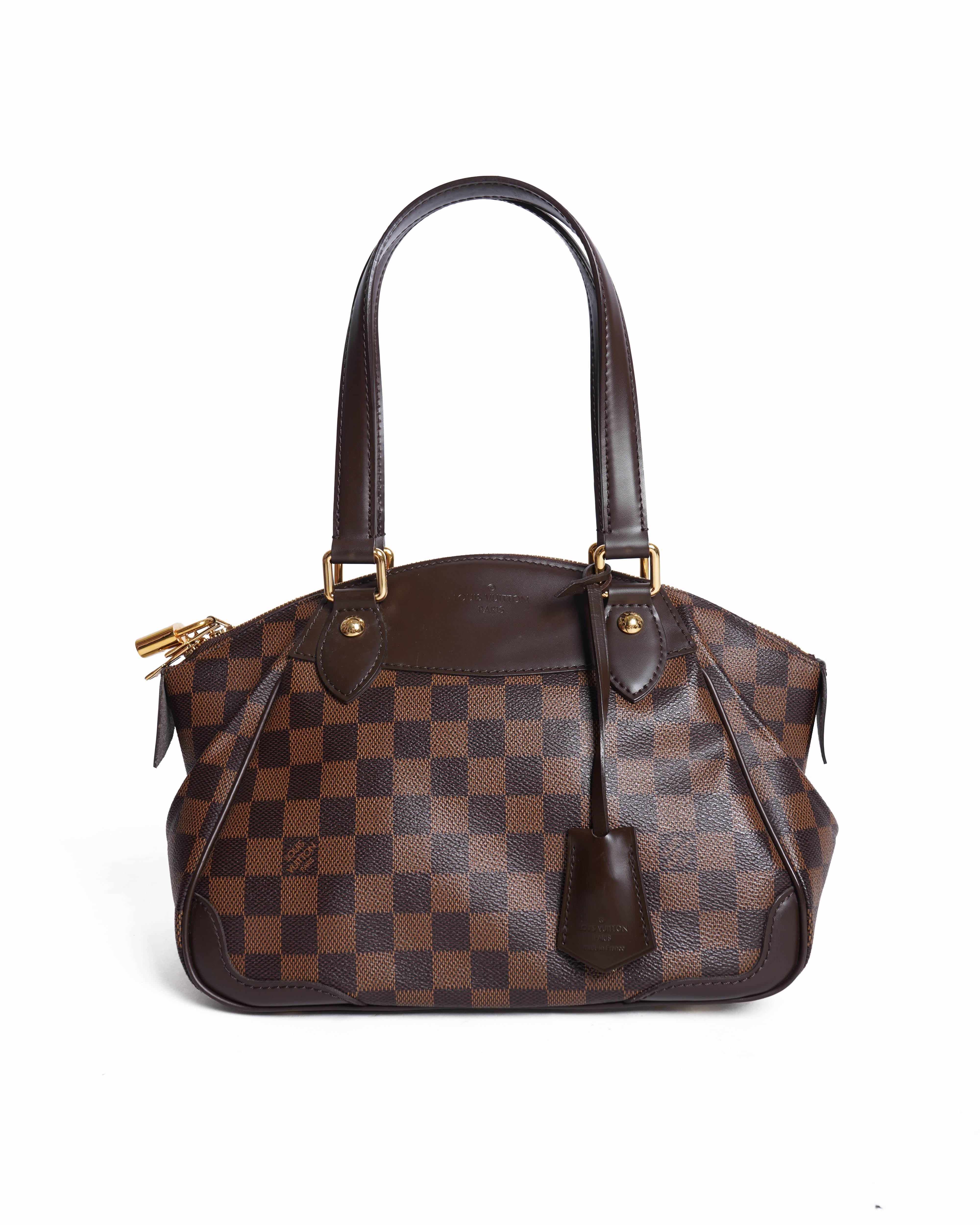 Louis Vuitton Verona Handbag Damier PM Brown Shoulder Bag