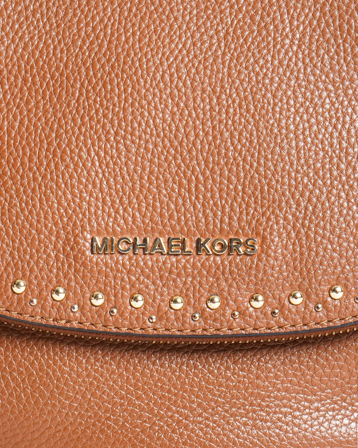 Michael Kors Aria Studded Medium Leather Shoulder Bag