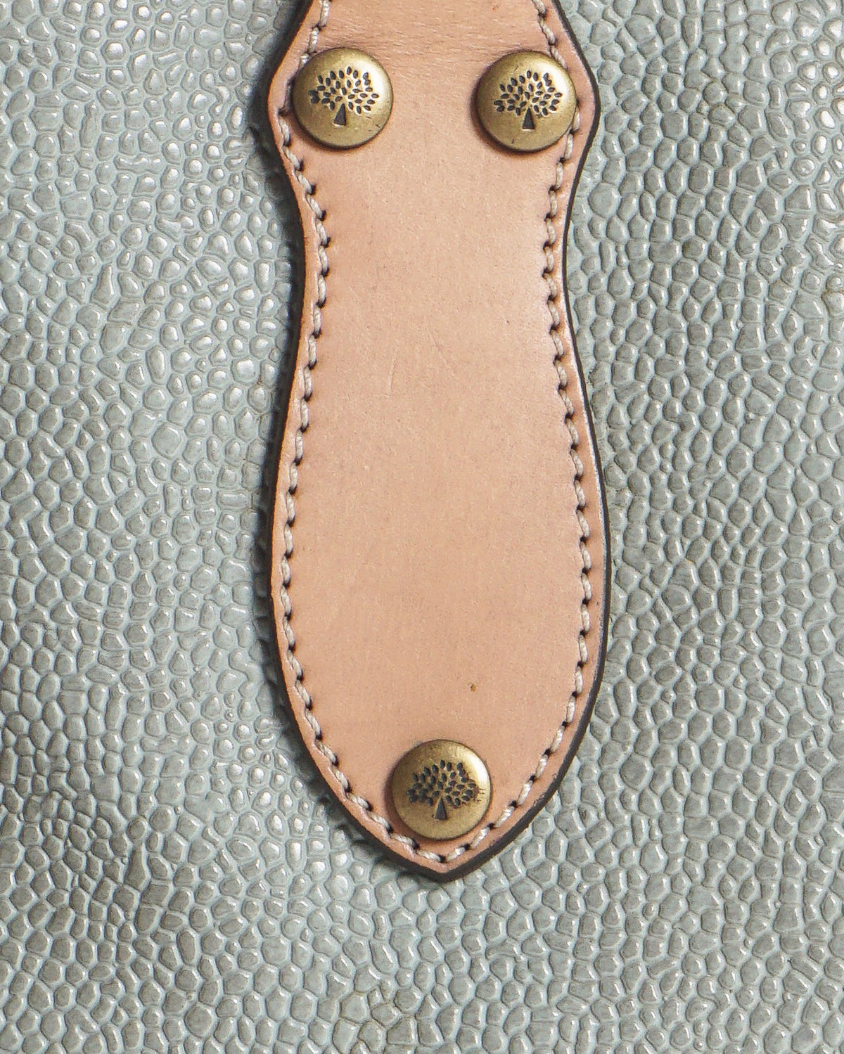Mulberry Sage Green Pebbled Leather Small Tote Bag