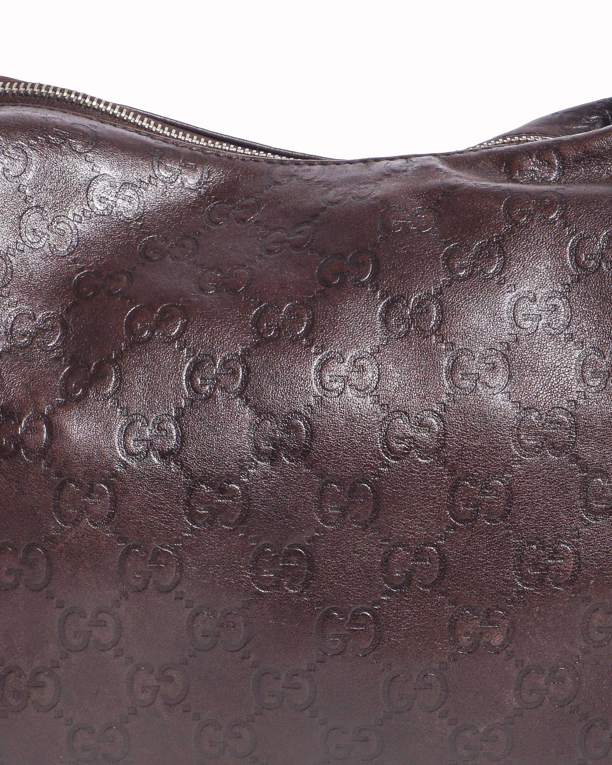 Gucci Signoria Metallic Guccissima Leather Hobo Bag