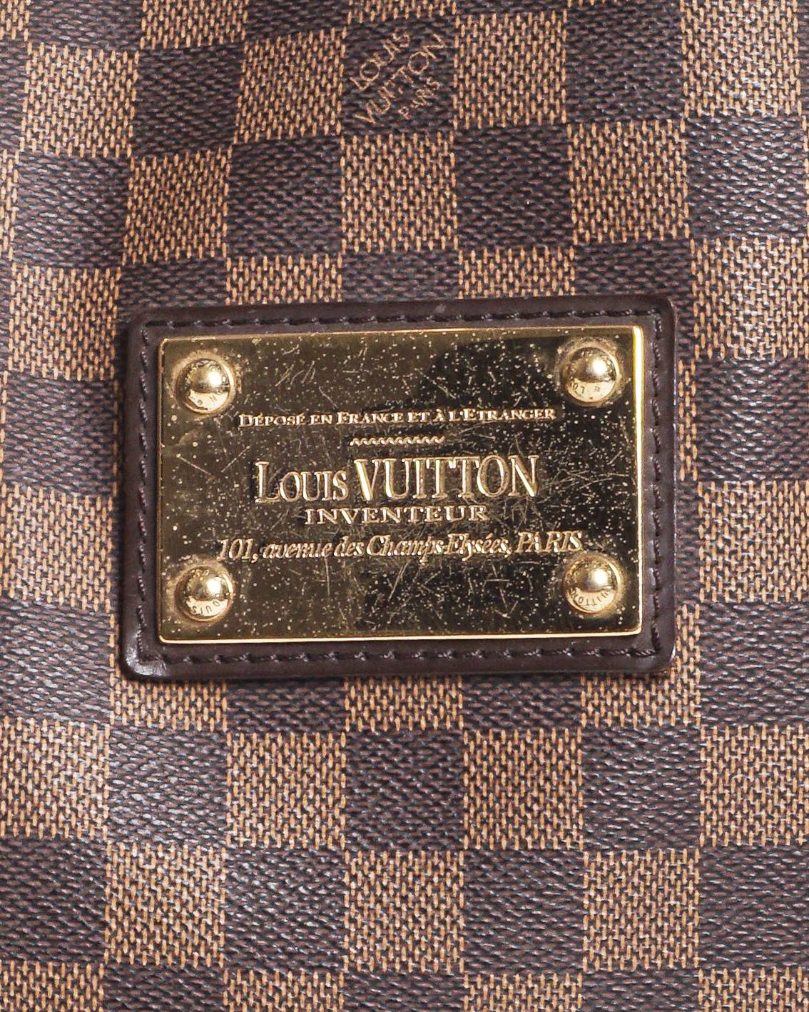 Louis Vuitton Hampstead Damier Ebene Canvas Tote Bag