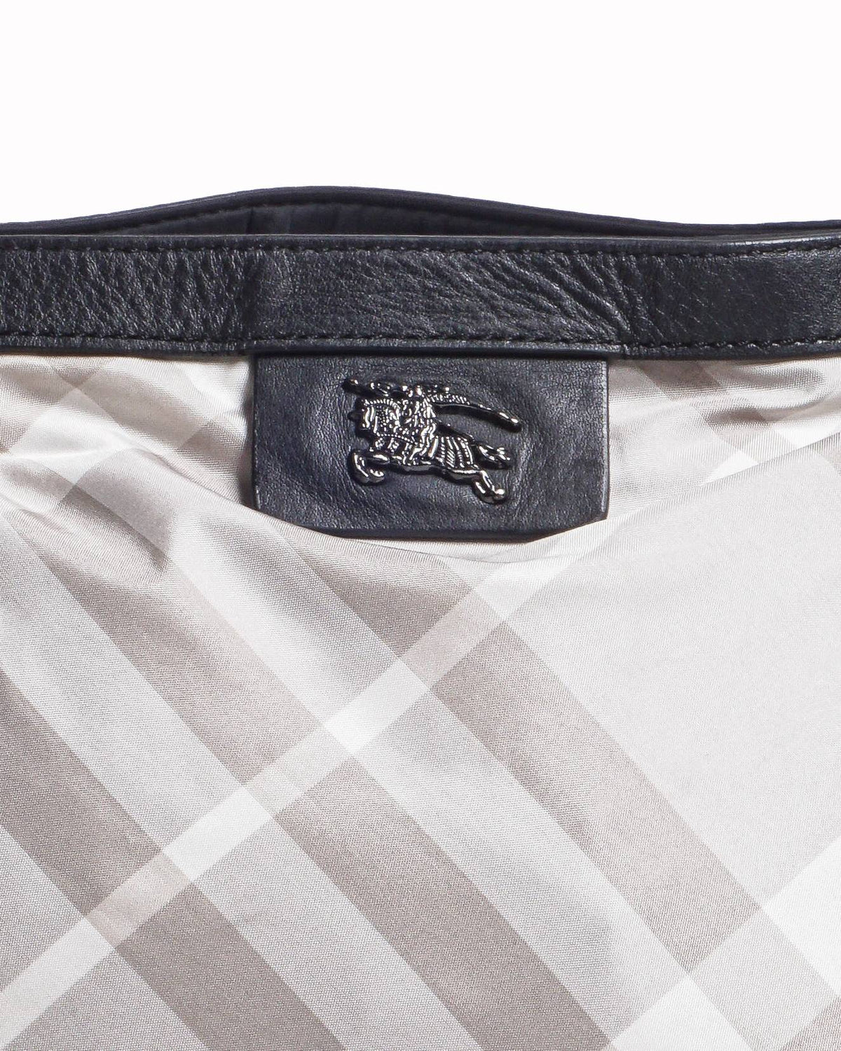 Burberry Plaid Nylon Buckleigh Tote Bag