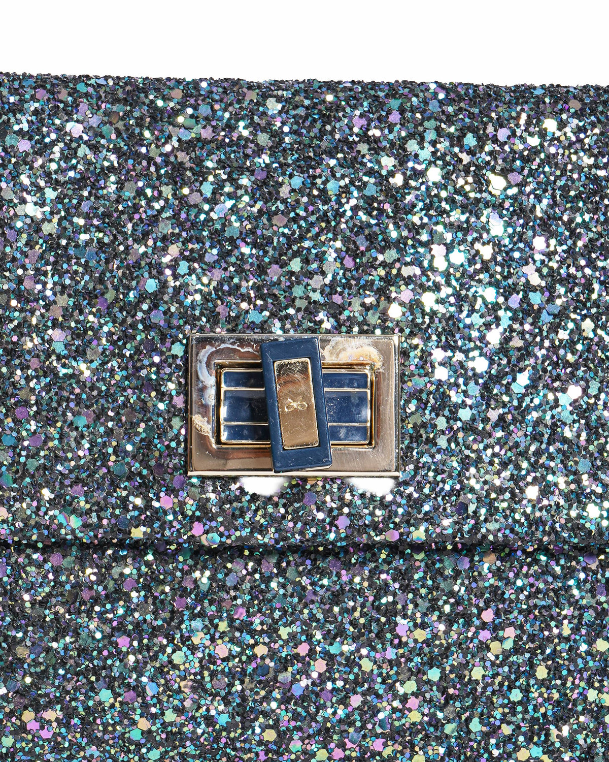 Anya Hindmarch Glitter Twist Lock Valorie Clutch
