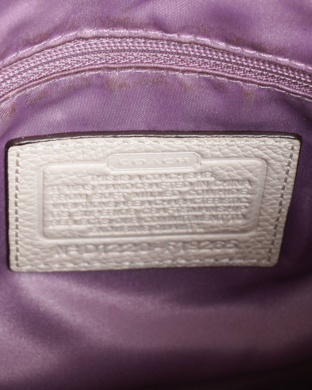 Coach Leather Turnlock Rocket Shoulder Bag