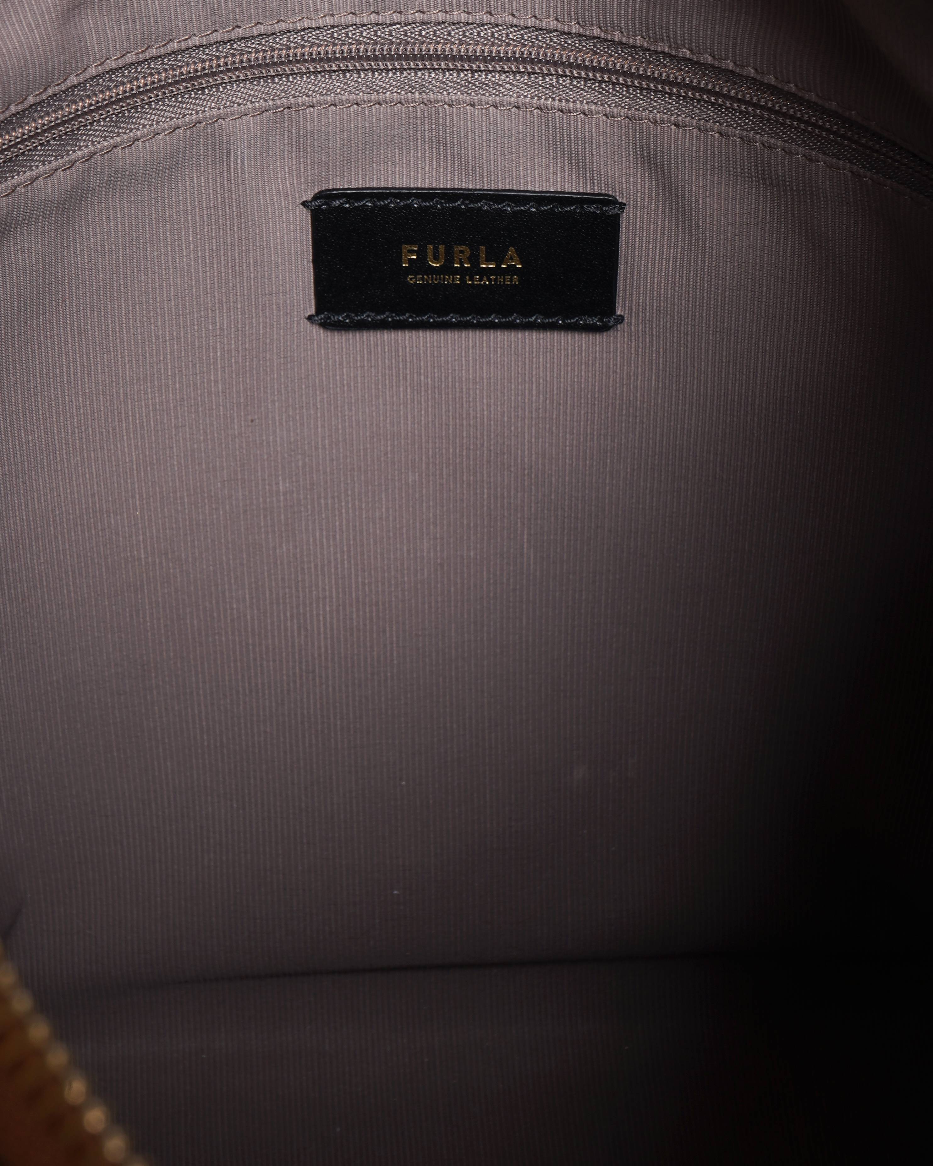 Furla primula brown shoulder bag