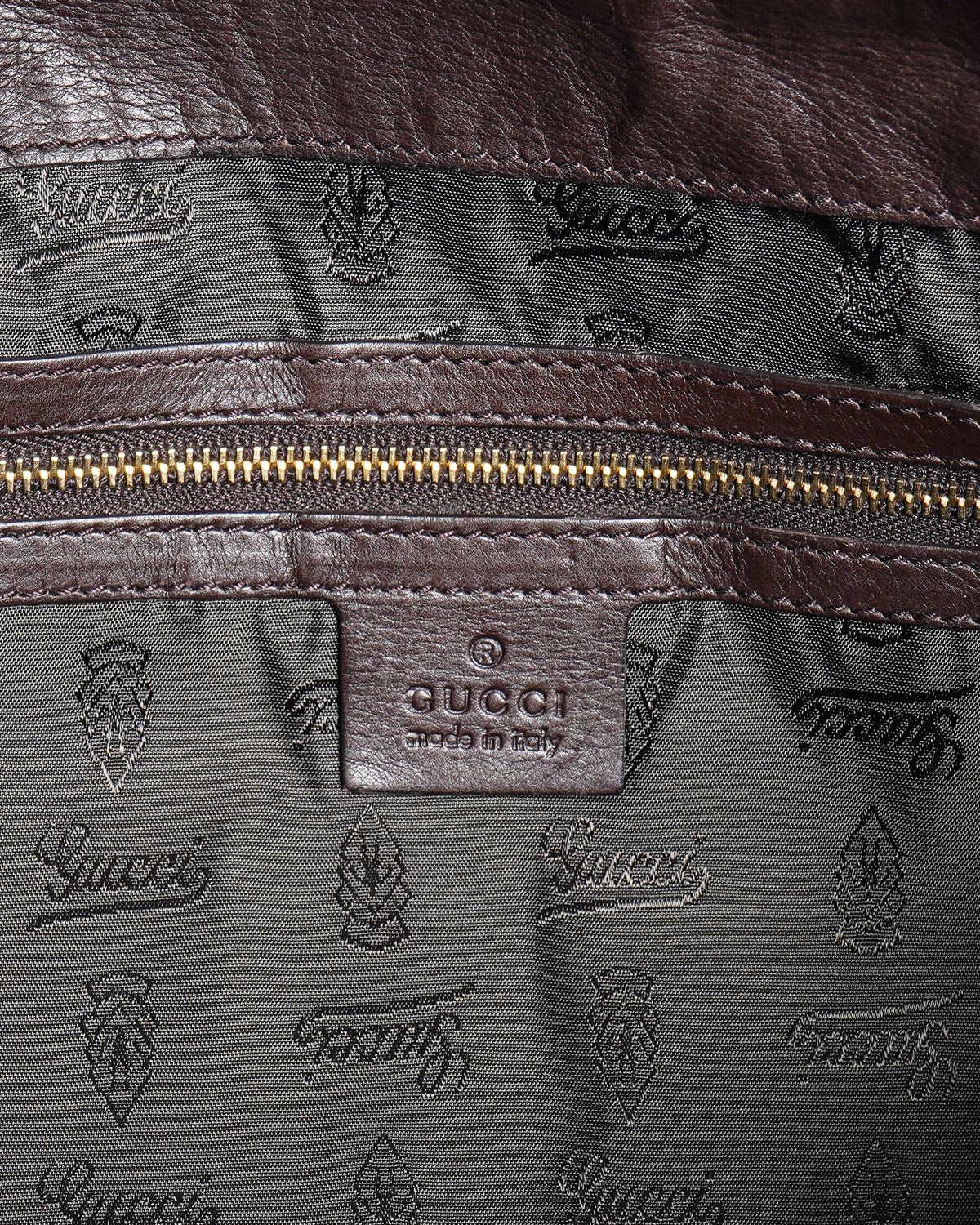 Gucci Dark Brown Python Hysteria Clutch
