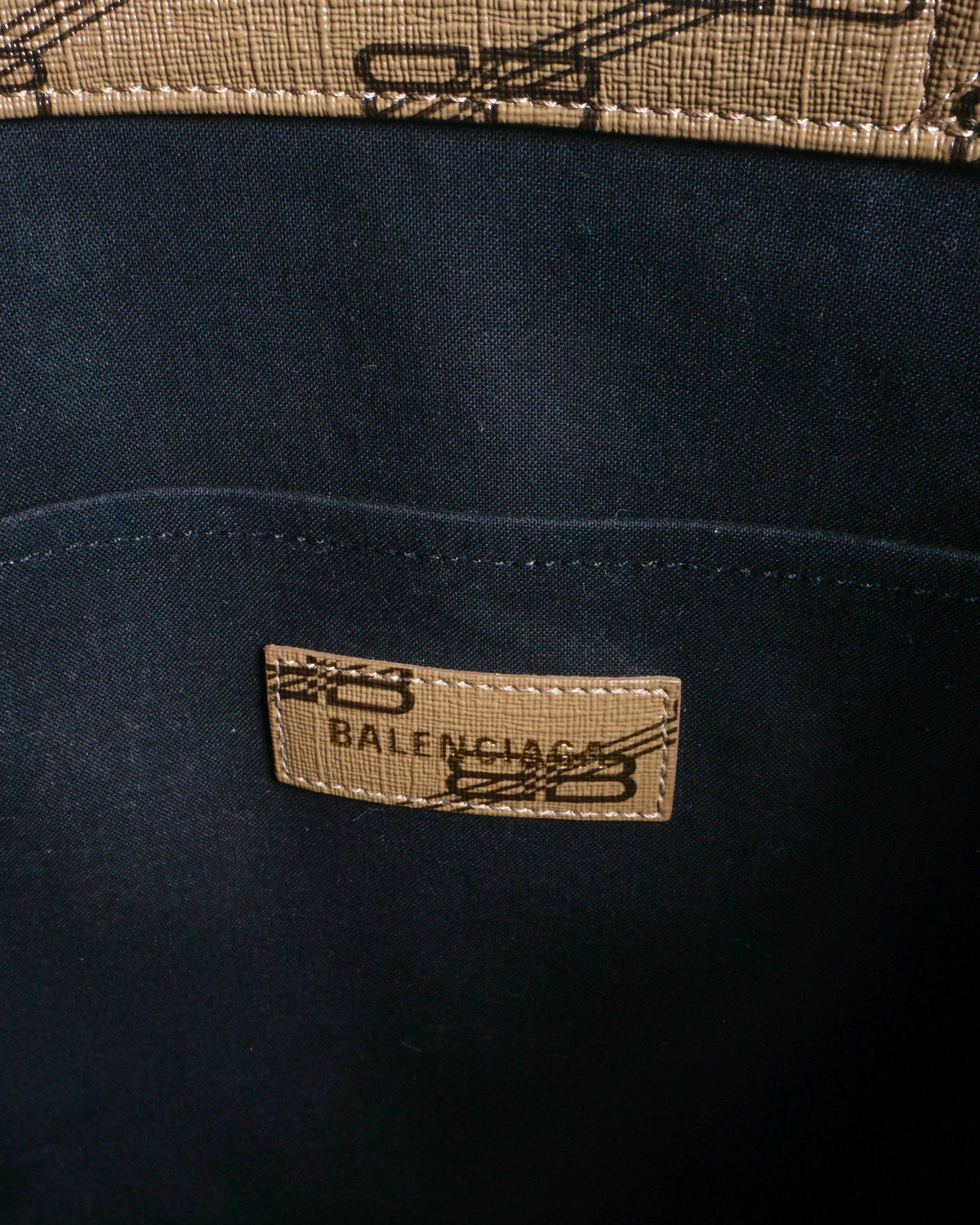 Balenciaga BB Monogram Canvas East-West Tote Bag