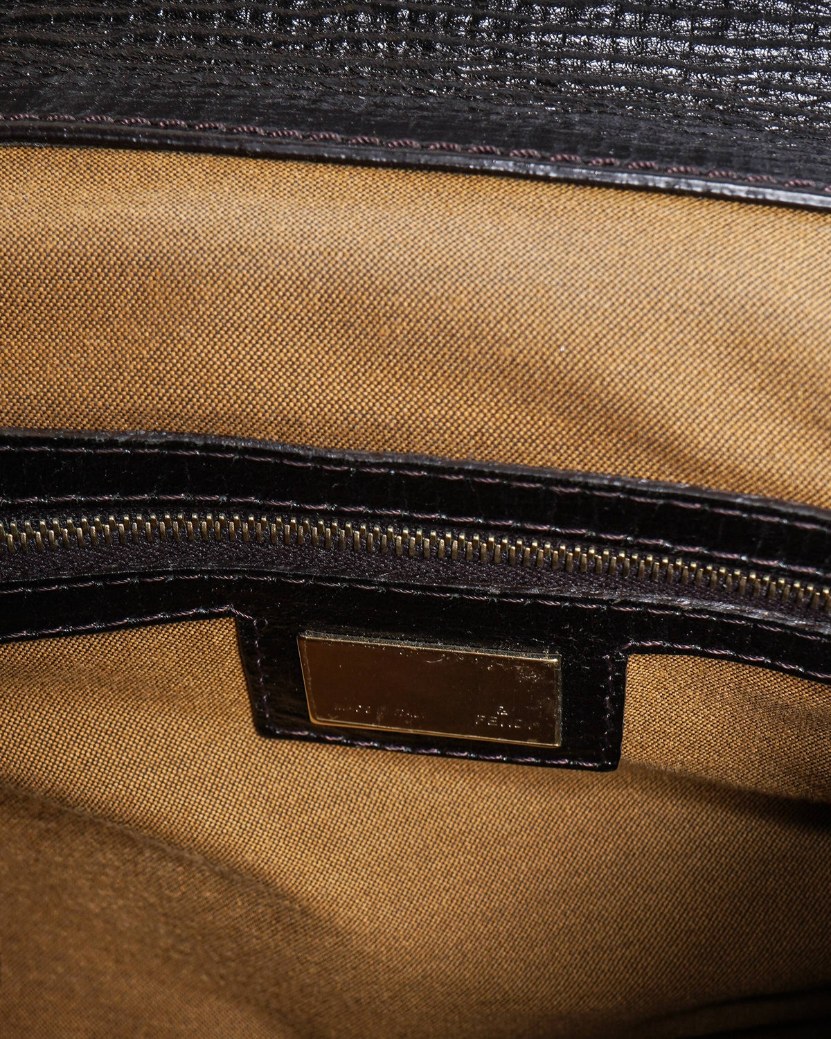 Fendi Tobacco Zucca Canvas Medium Magic Shoulder Bag