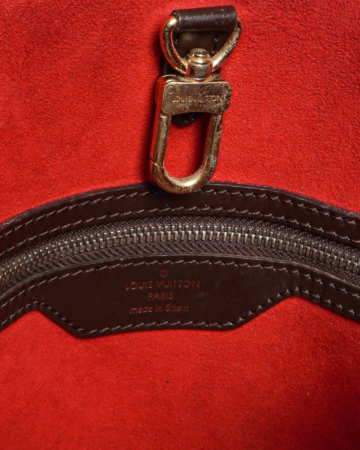 Louis Vuitton Hampstead Damier Ebene Canvas Tote Bag