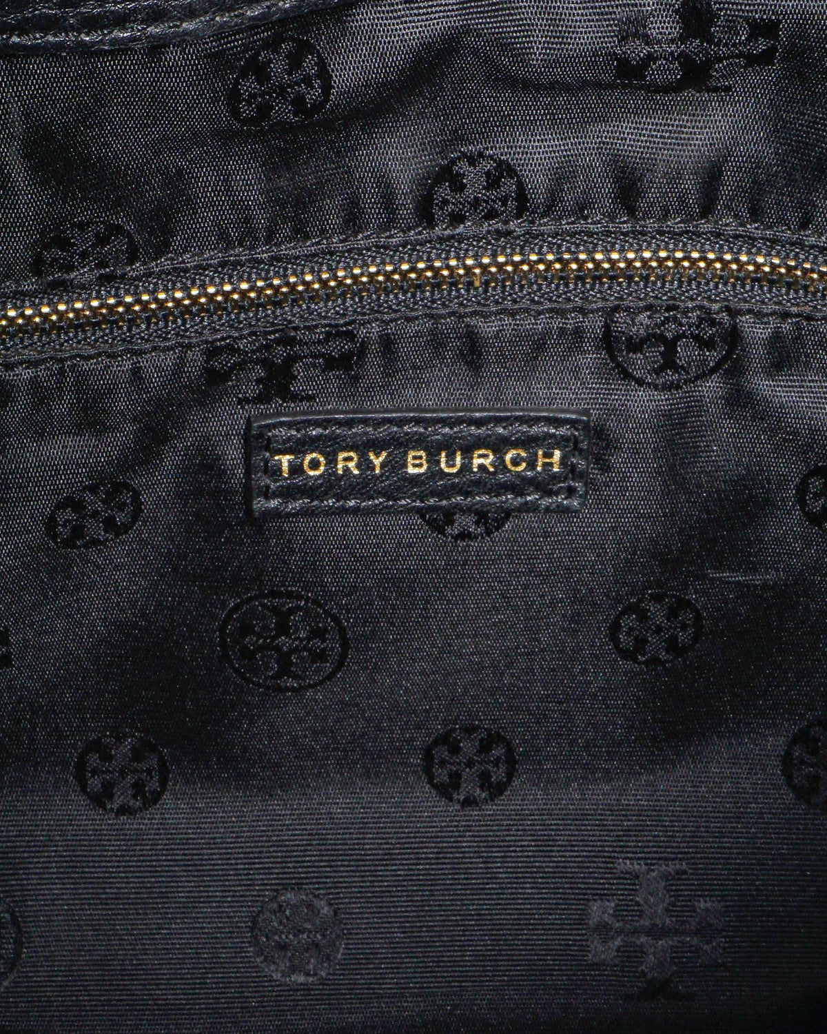 Tory Burch Black Pebbled Leather Mercer Hobo Bag