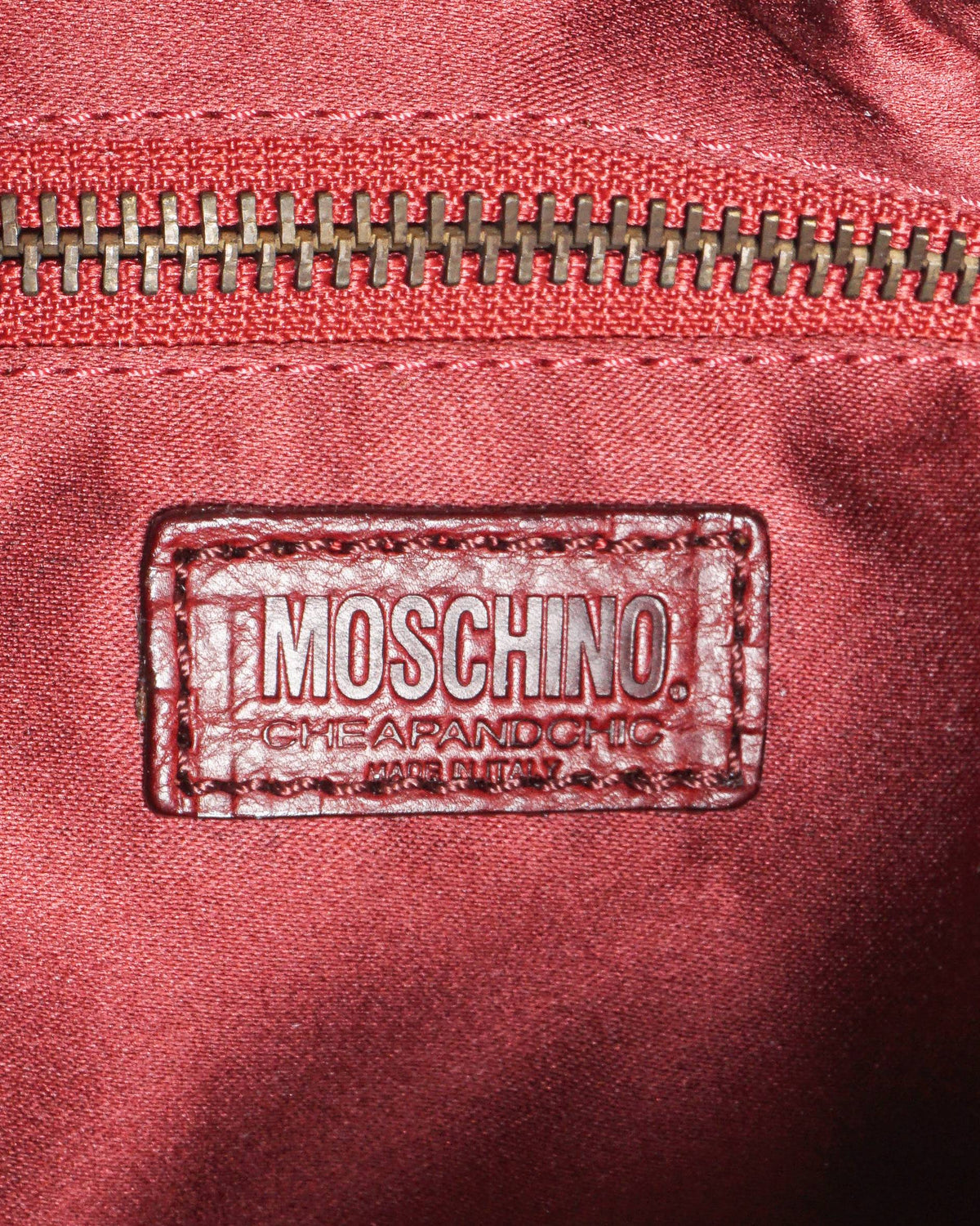 Moschino Rose Pink Suede Floral Embellished Satchel Bag