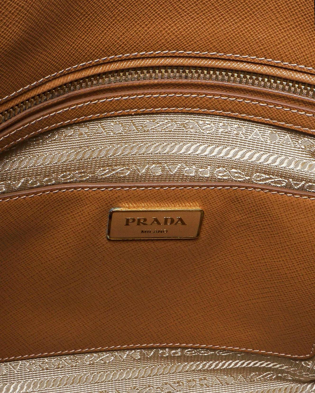 Prada Galleria Saffiano Leather Tote Bag in Brown