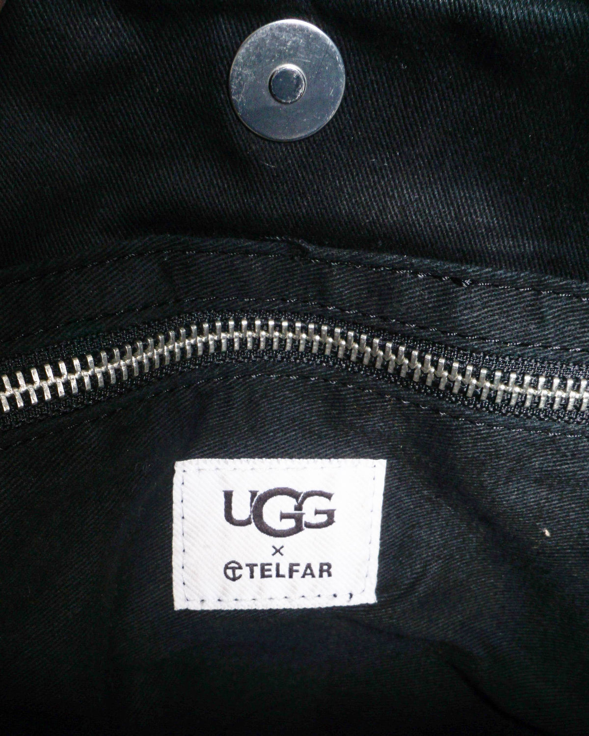 UGG x TELFAR Shearling Black Shopper Tote
